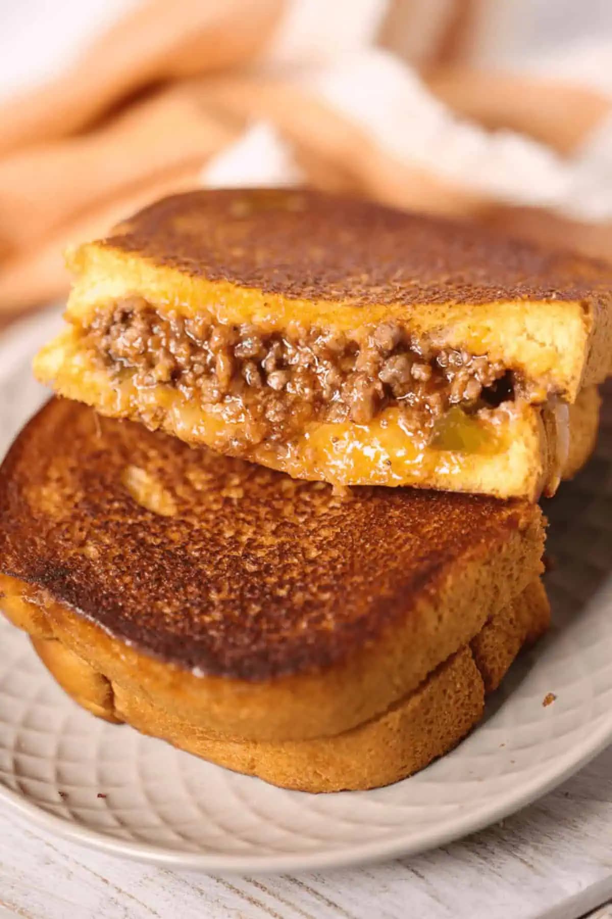 Sloppy Joe Grilled Cheese