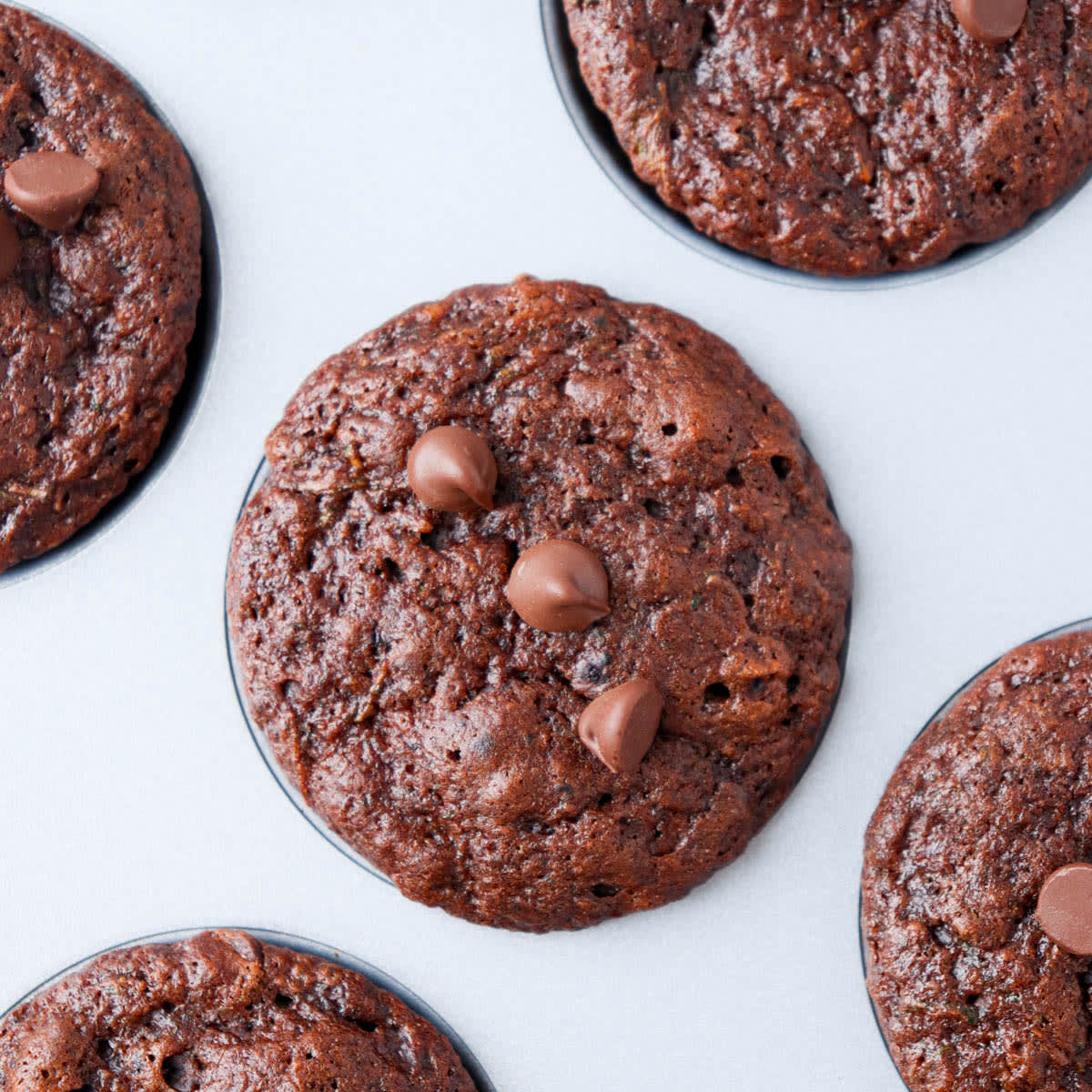 Double Chocolate Zucchini Muffins