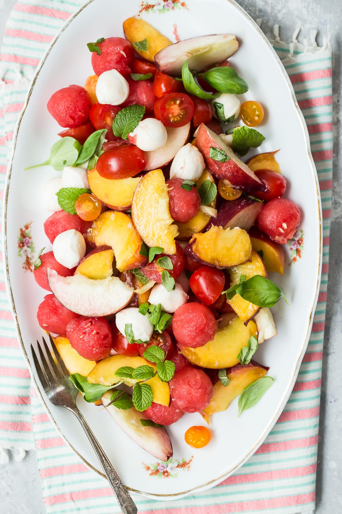 Summer Fruit and Mozzarella Salad