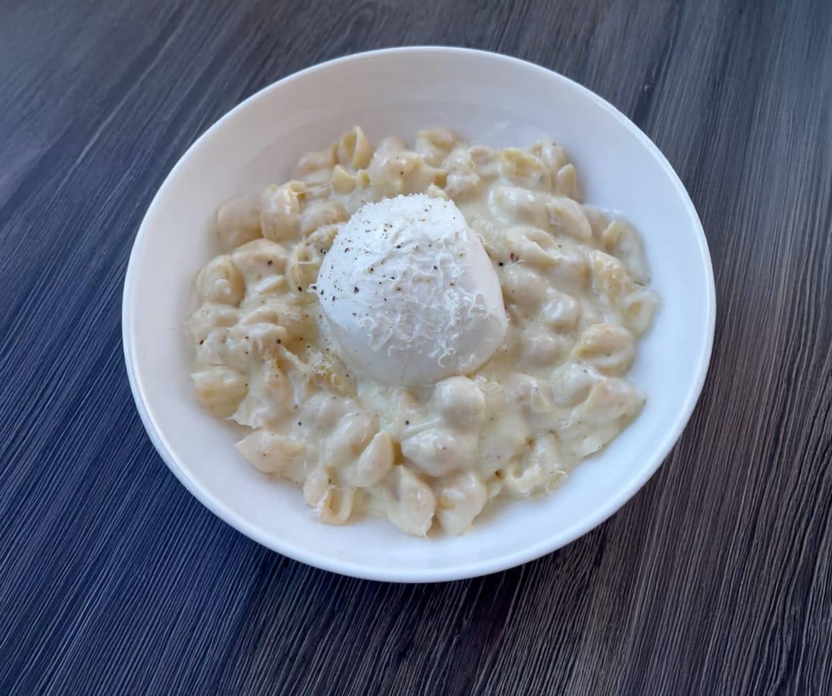 Creamy Truffle Pasta with Truffle Burrata