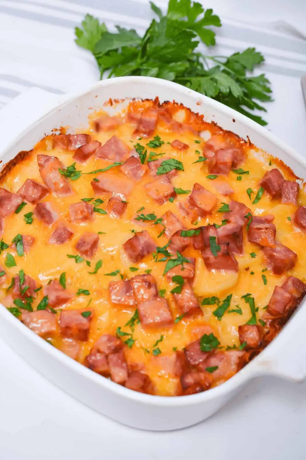 Cheesy Ham and Potato Casserole