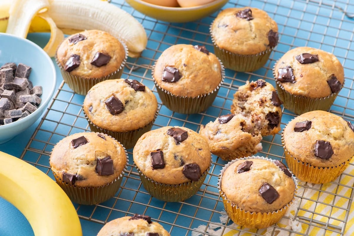 Banana Chocolate Chip Muffins