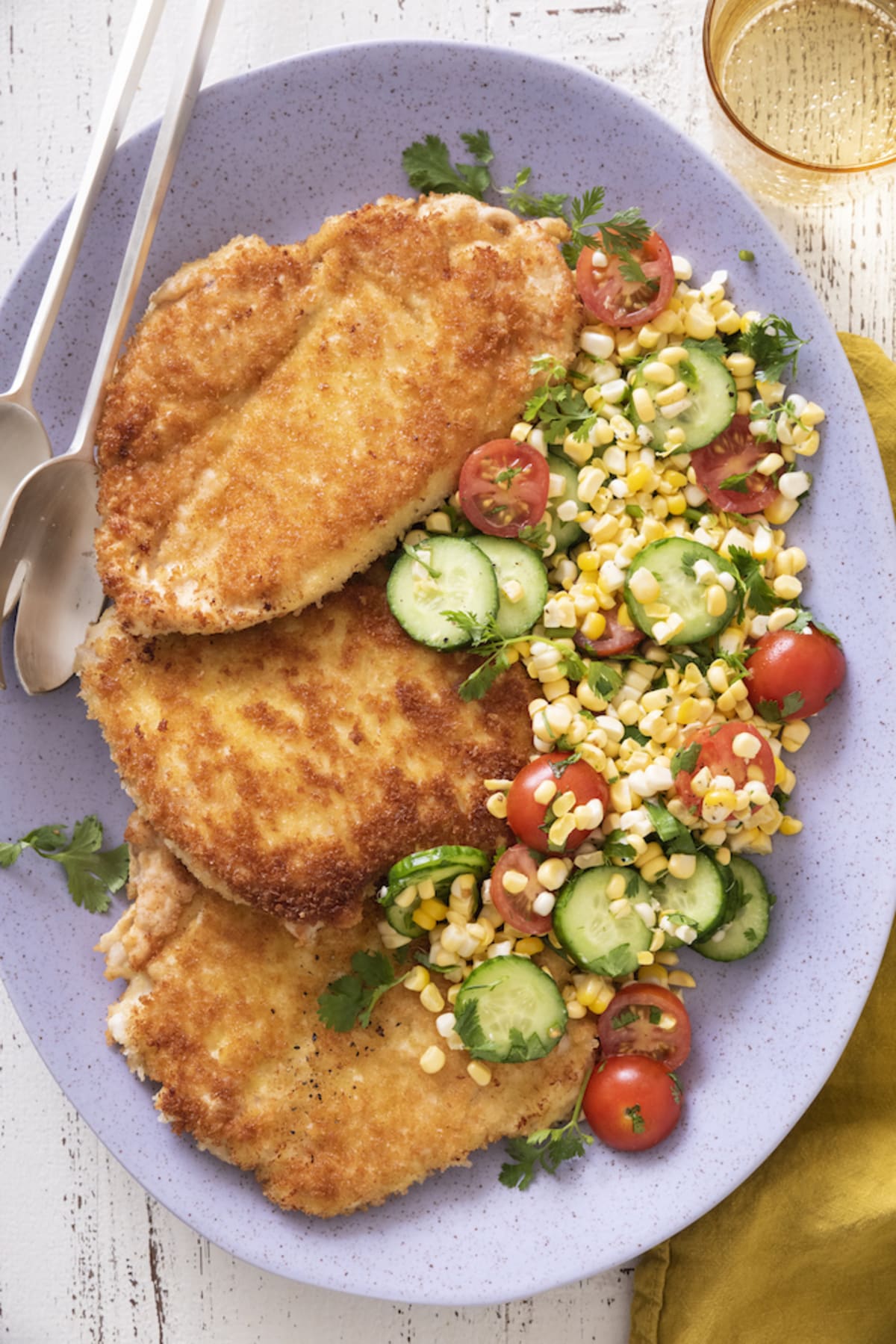 Chicken Paillard with Summer Salad