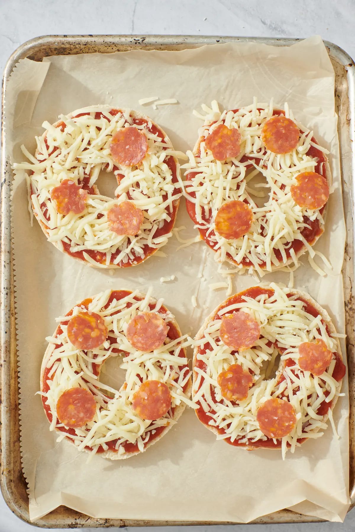 Homemade Pizza Bagels