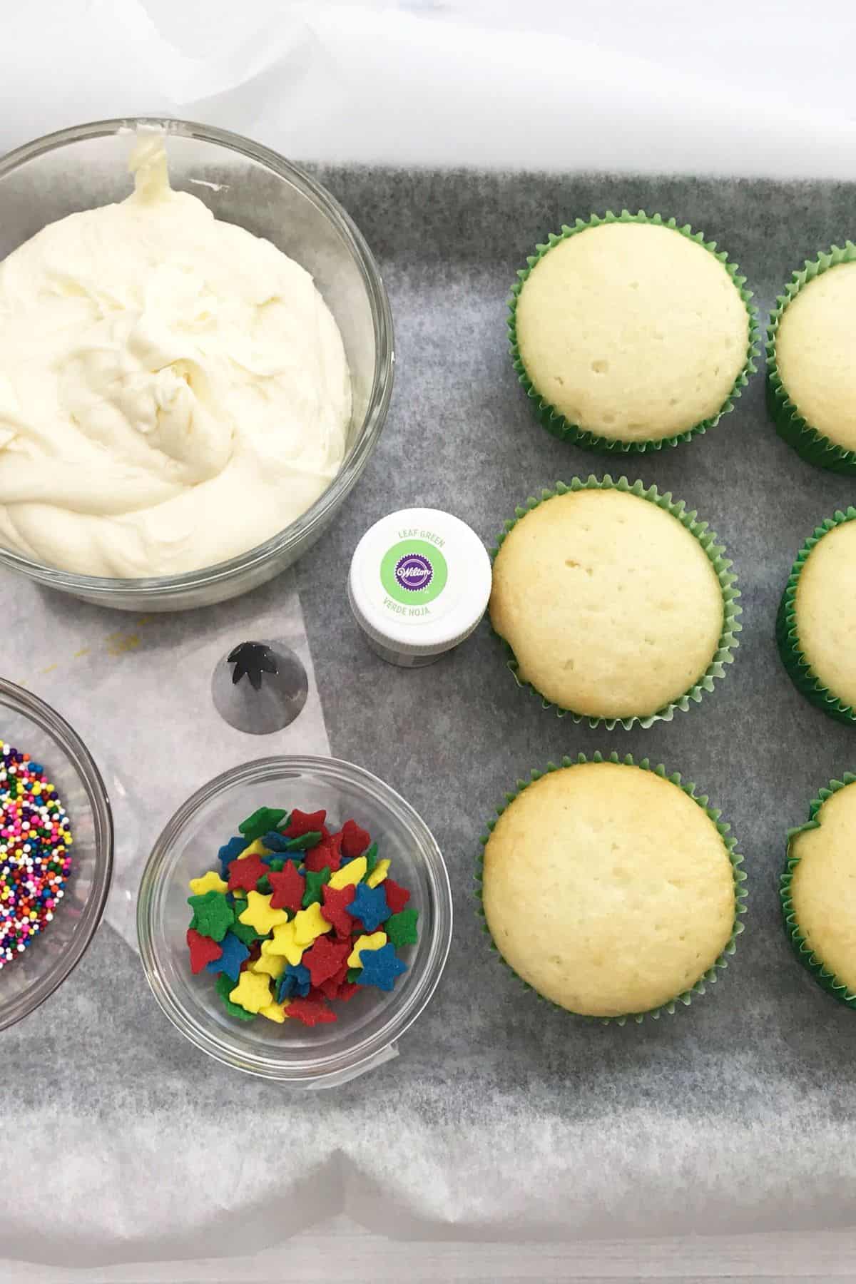 Christmas Holly Cupcakes