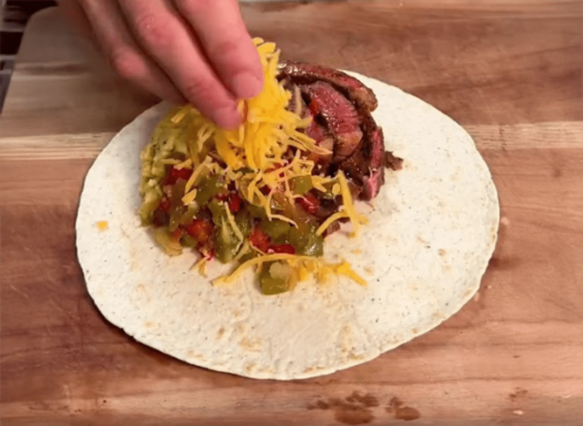 High Protein Steak, Egg & Cheese Burrito