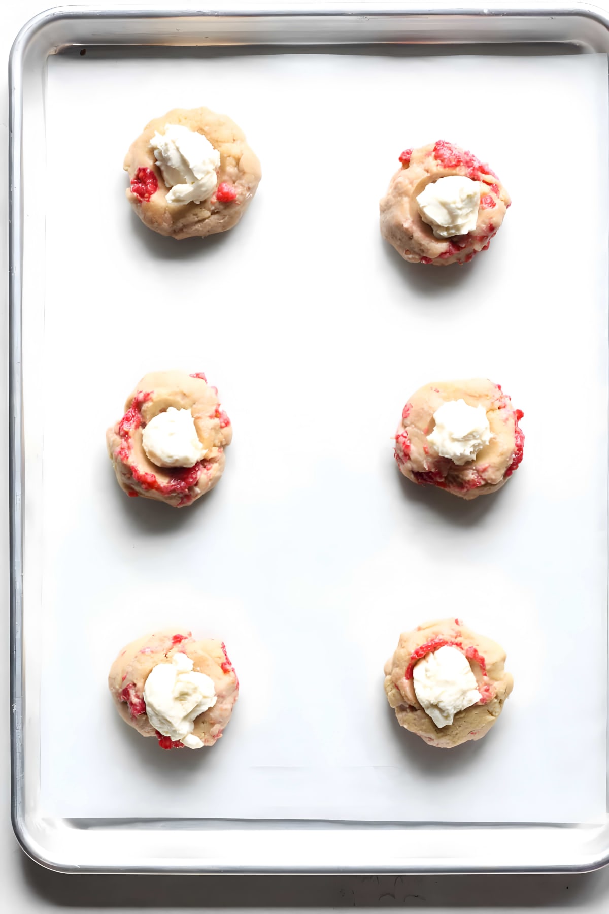 Raspberry Cheesecake Cookies