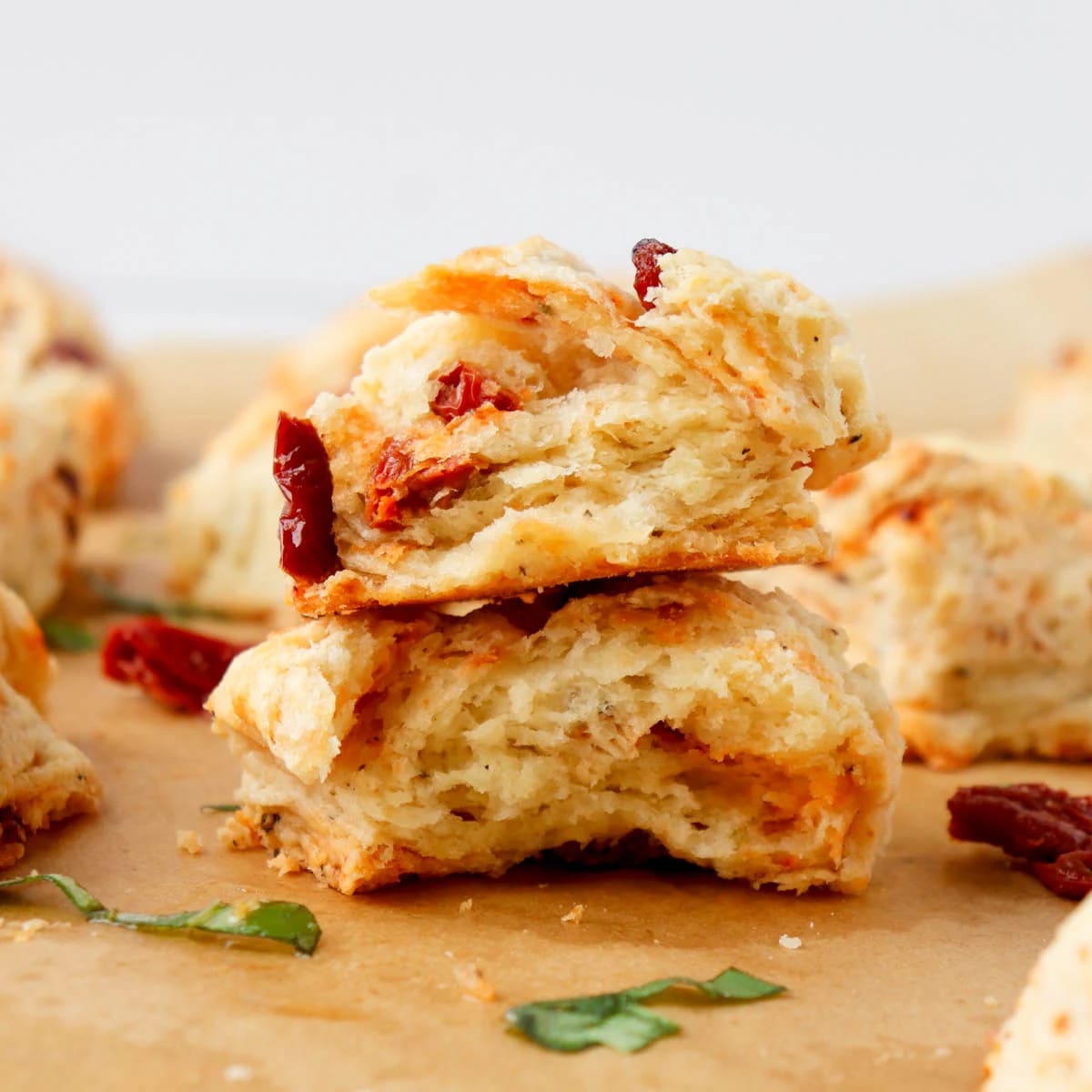 Smoked Cheddar Sun-Dried Tomato Scones