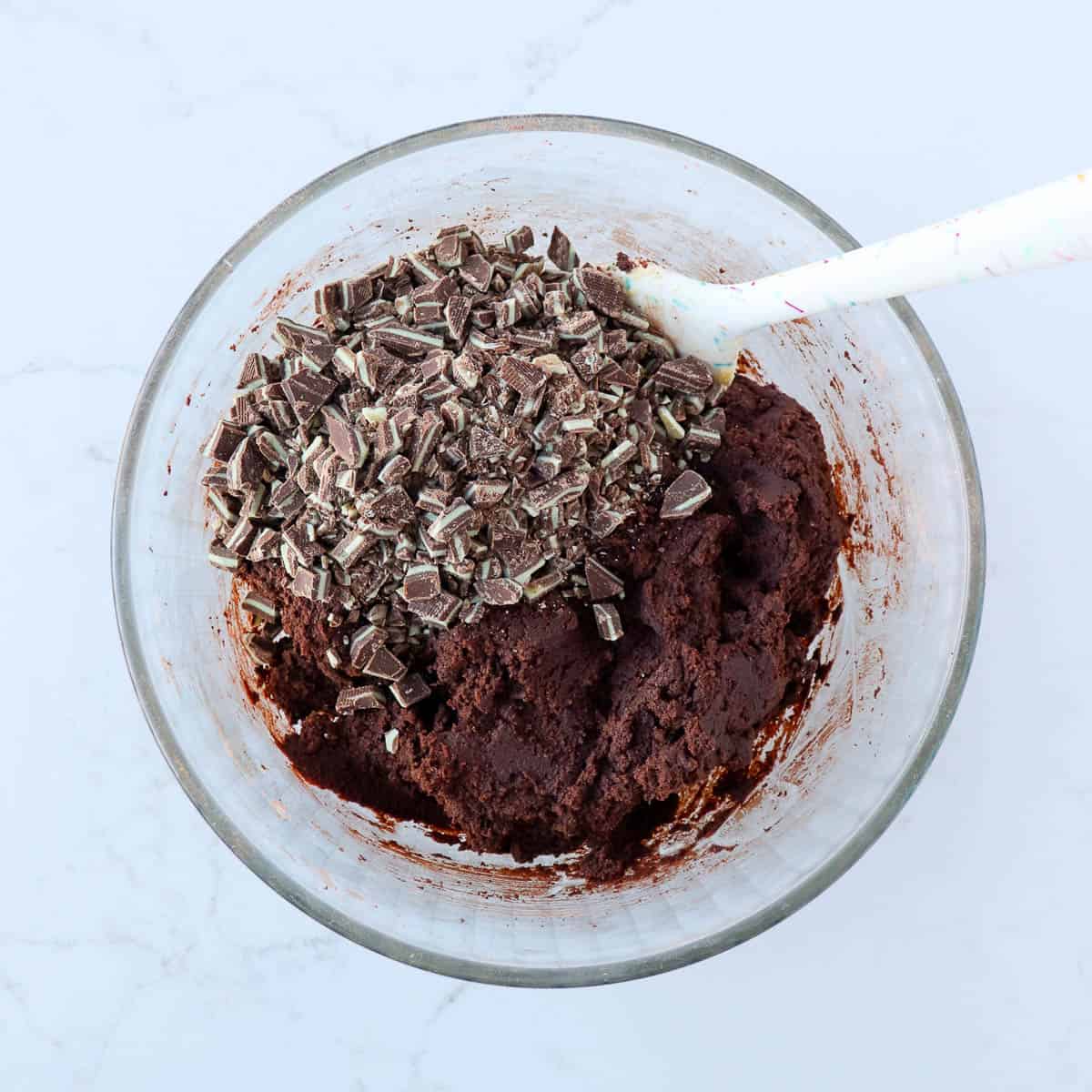 Andes Chocolate Peppermint Crinkle Cookies