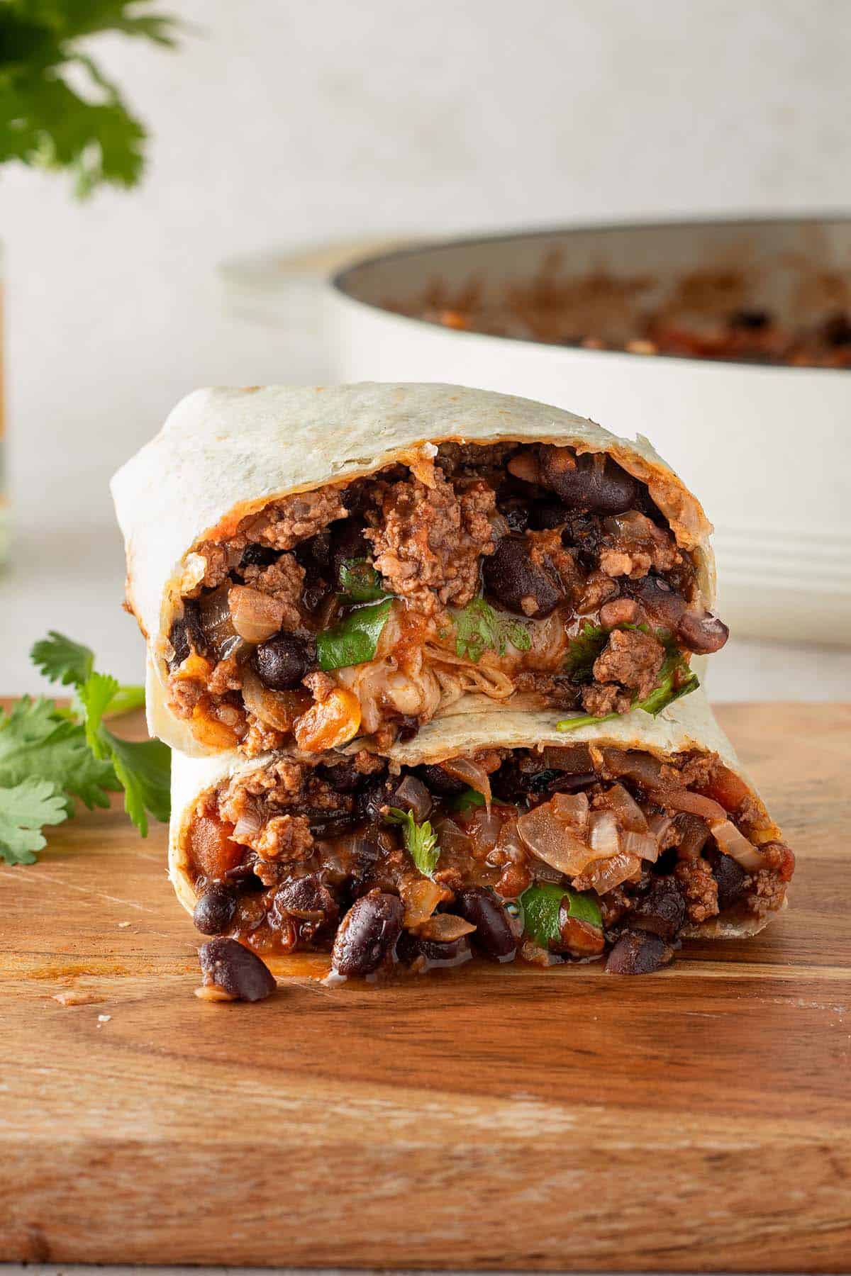 Burrito with Ground Beef