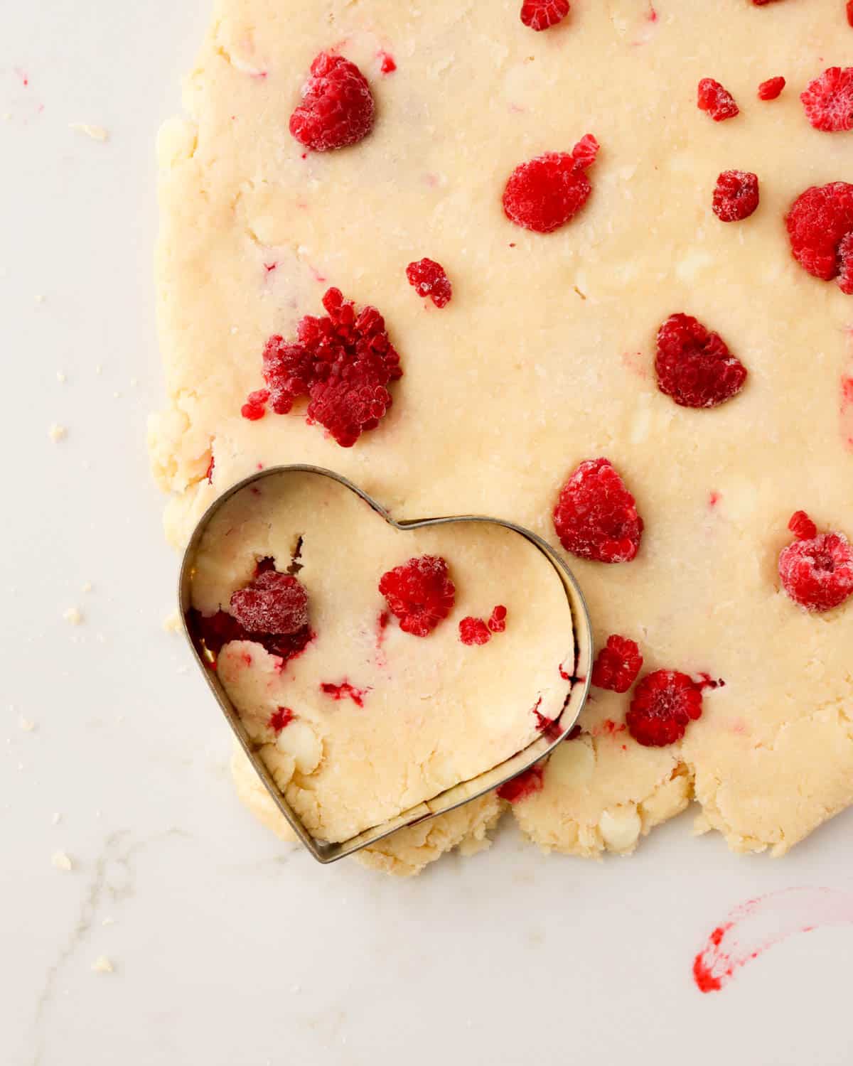 Raspberry White Chocolate Scones