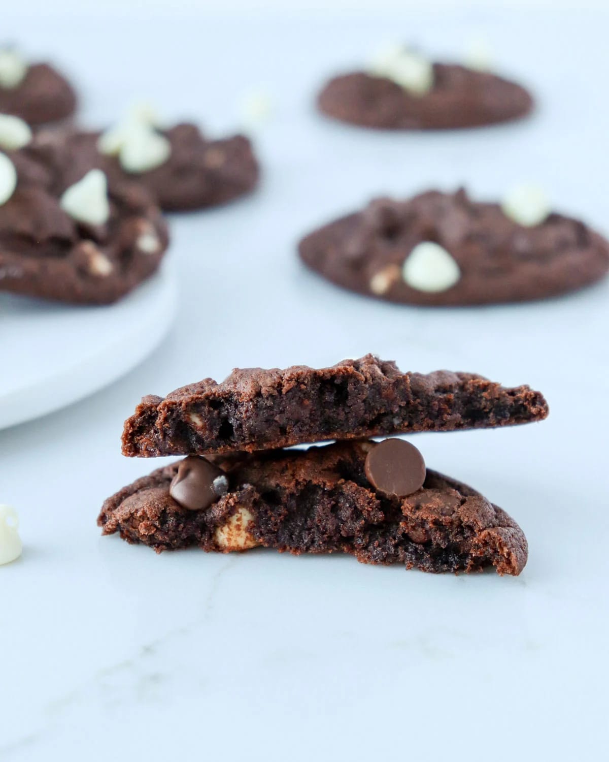 Triple Chocolate Fudge Cookies