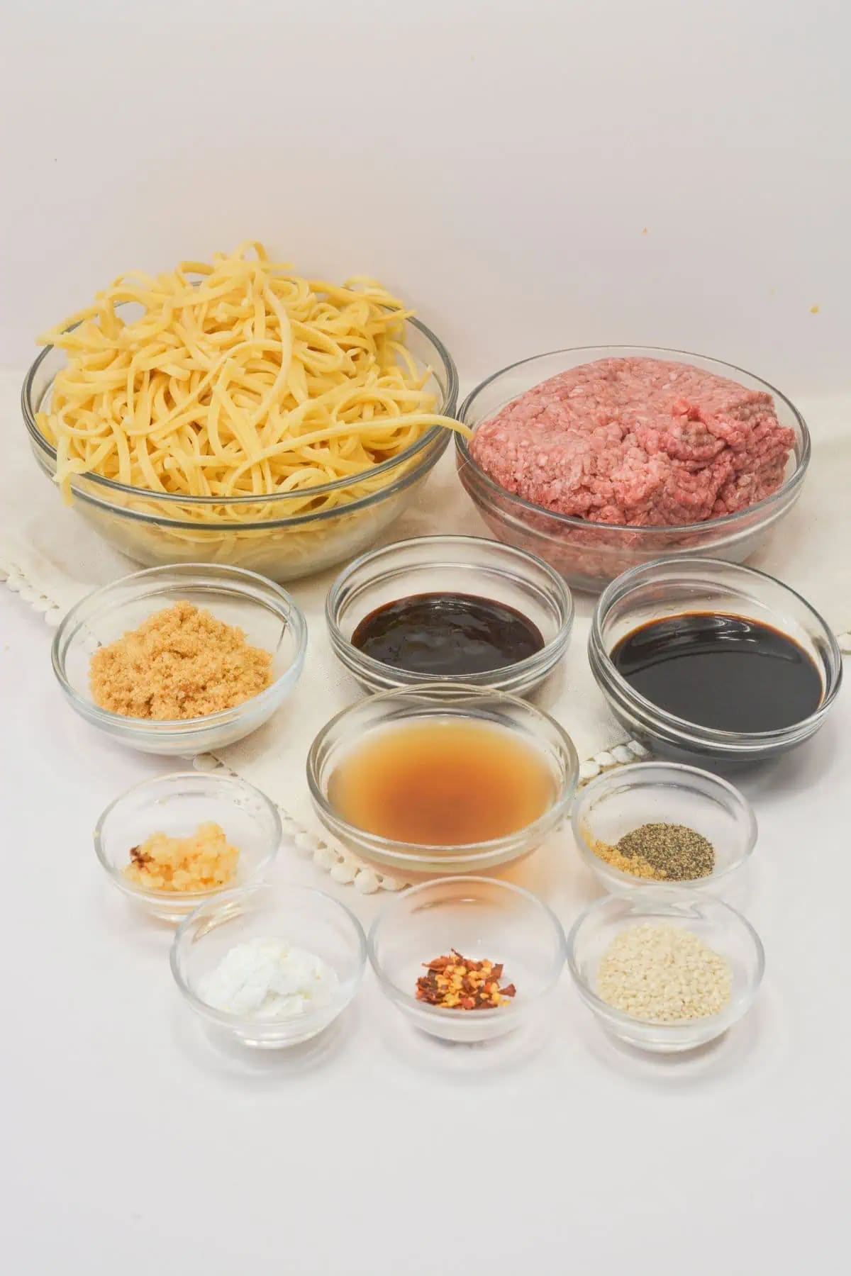 Mongolian Ground Beef Noodles