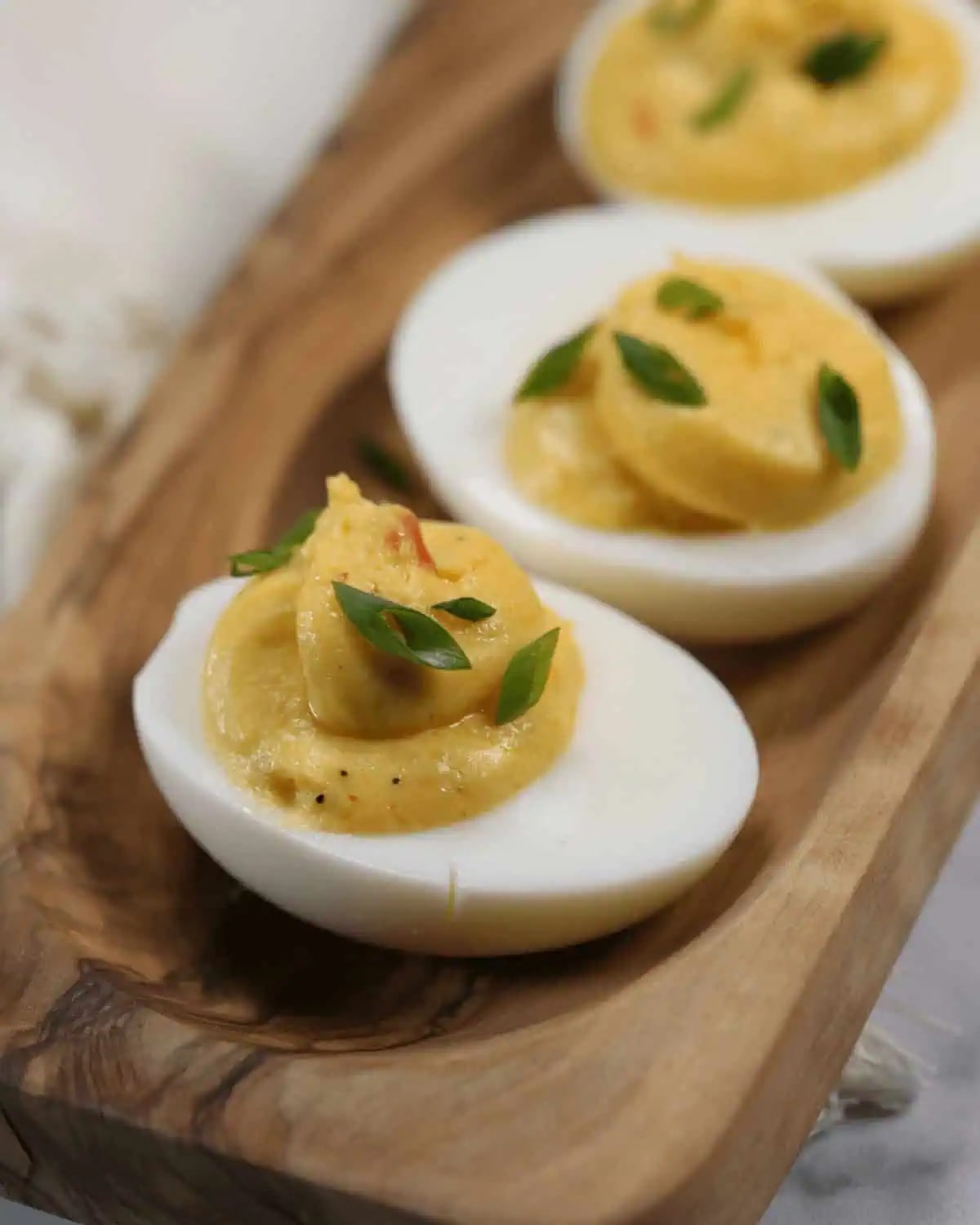 Sriracha Spicy Deviled Eggs
