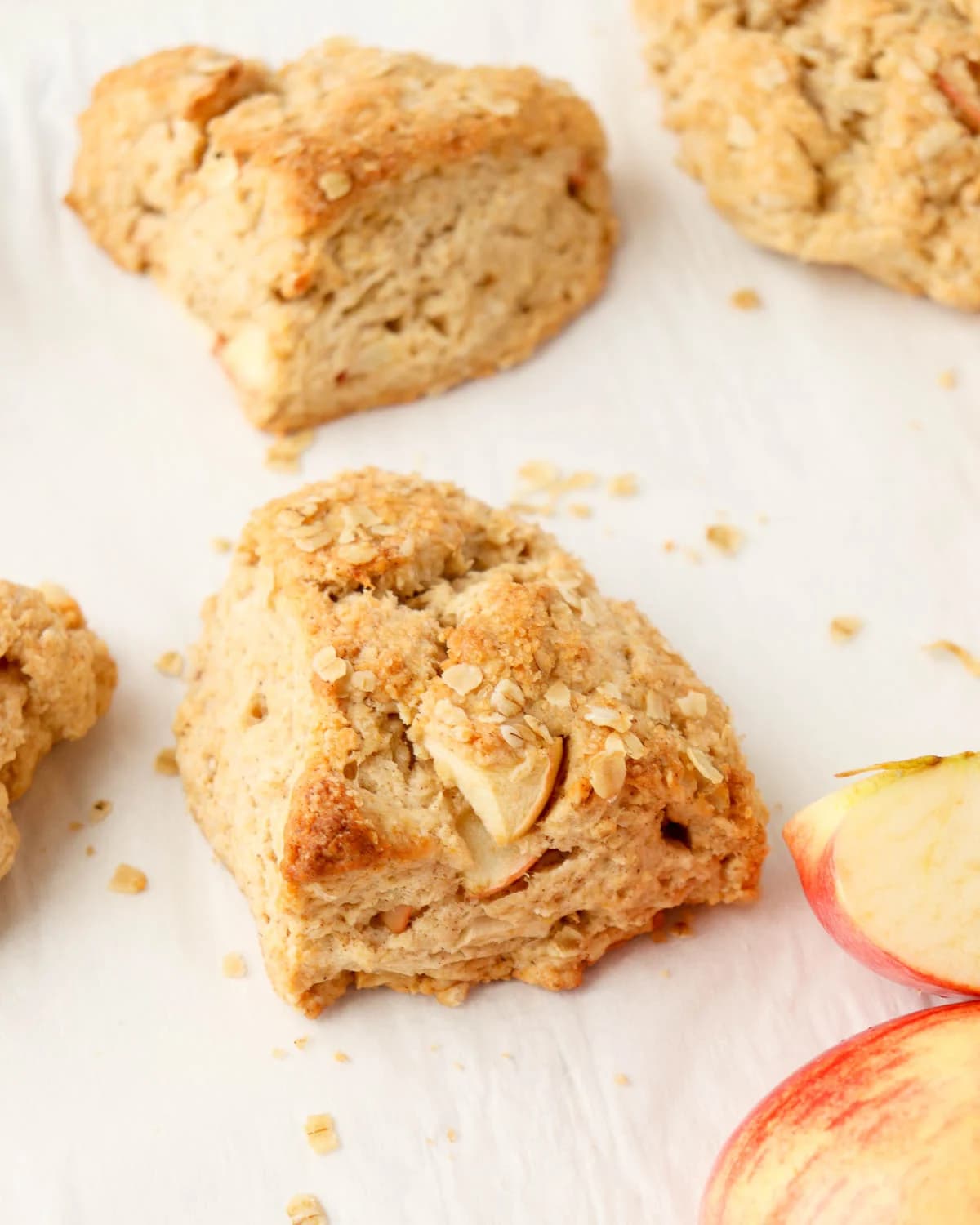 Apple Cinnamon Oatmeal Scones