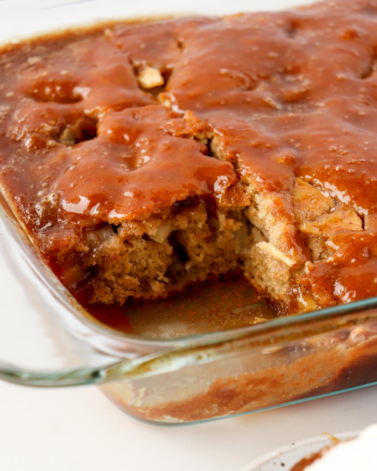 Sticky Caramel Apple Spice Cake