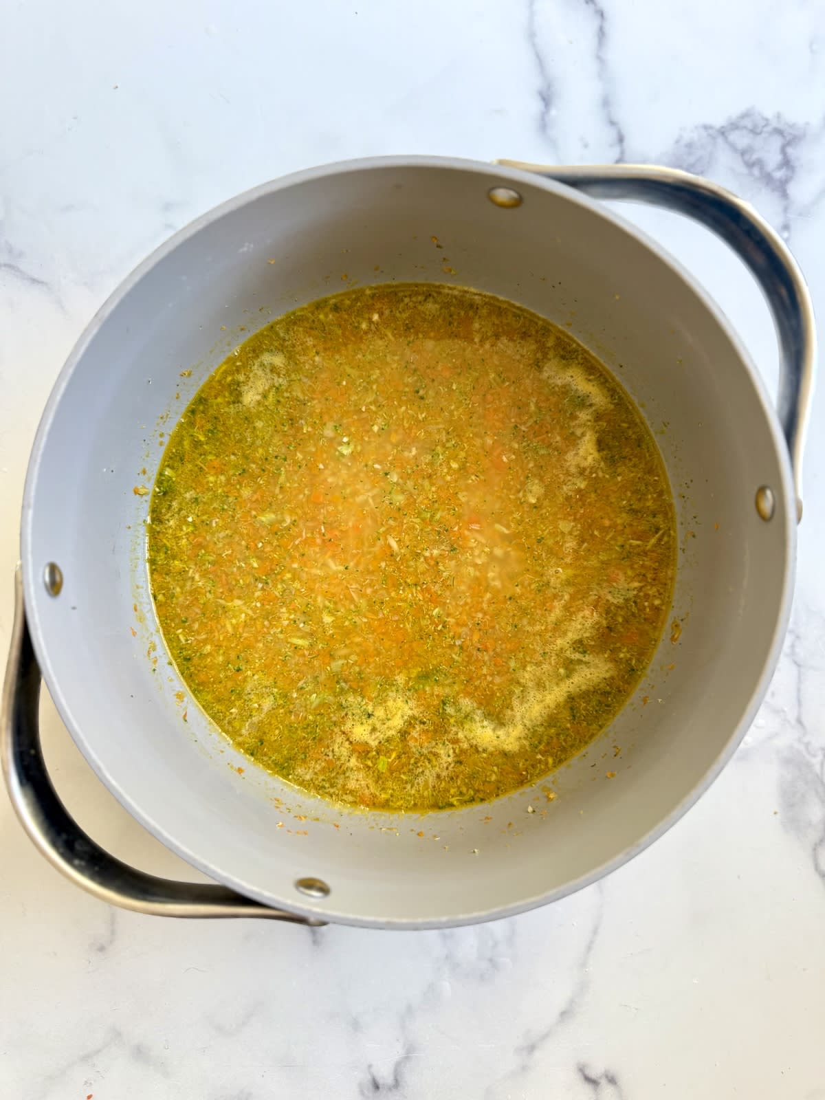 Carrot, Broccoli and Cheese Orzo