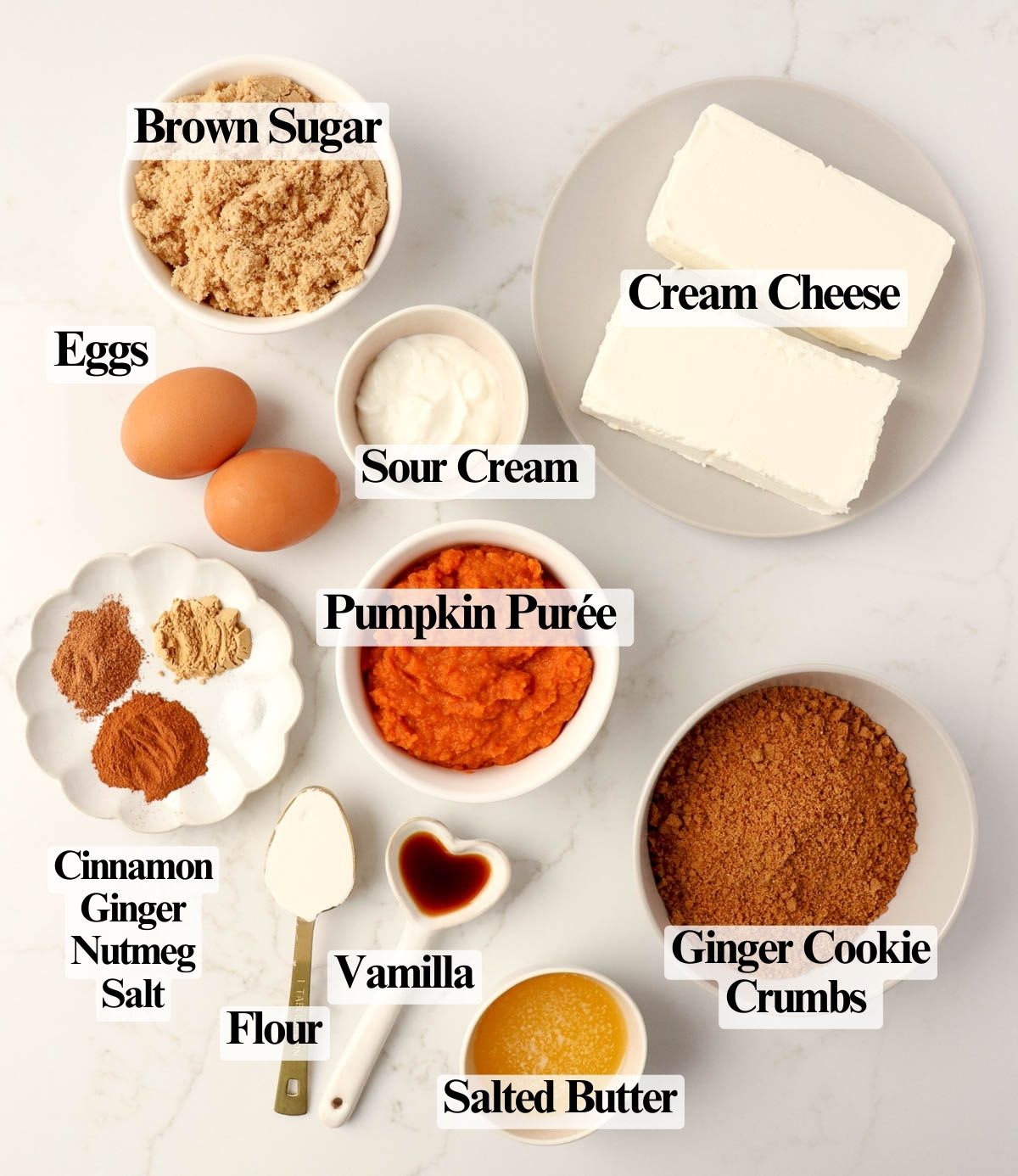 Pumpkin Cheesecake Bars with Gingersnap Crust