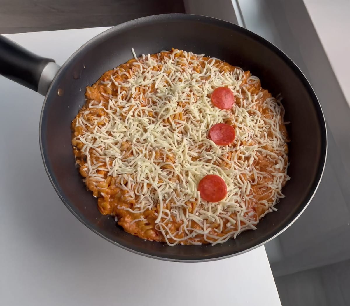 Truffle Pizza Pasta Bake