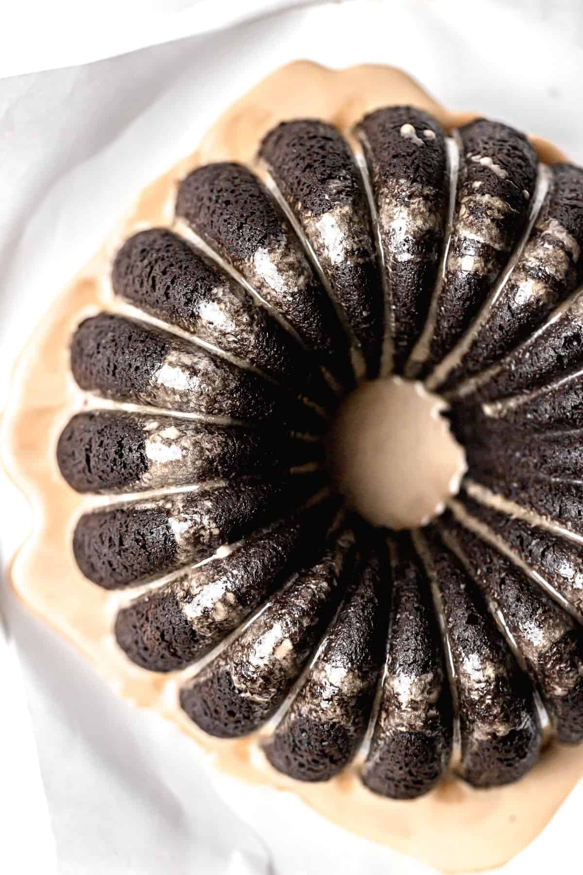 Fudgy Chocolate Espresso Bundt Cake
