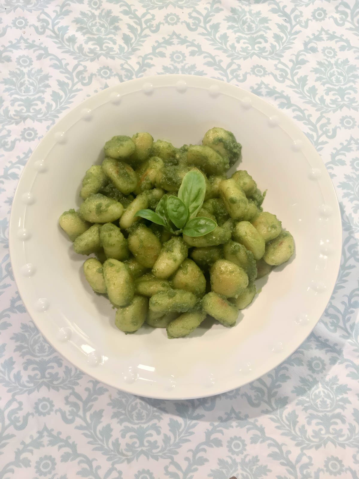 Gnocchi with Fresh Basil Pesto