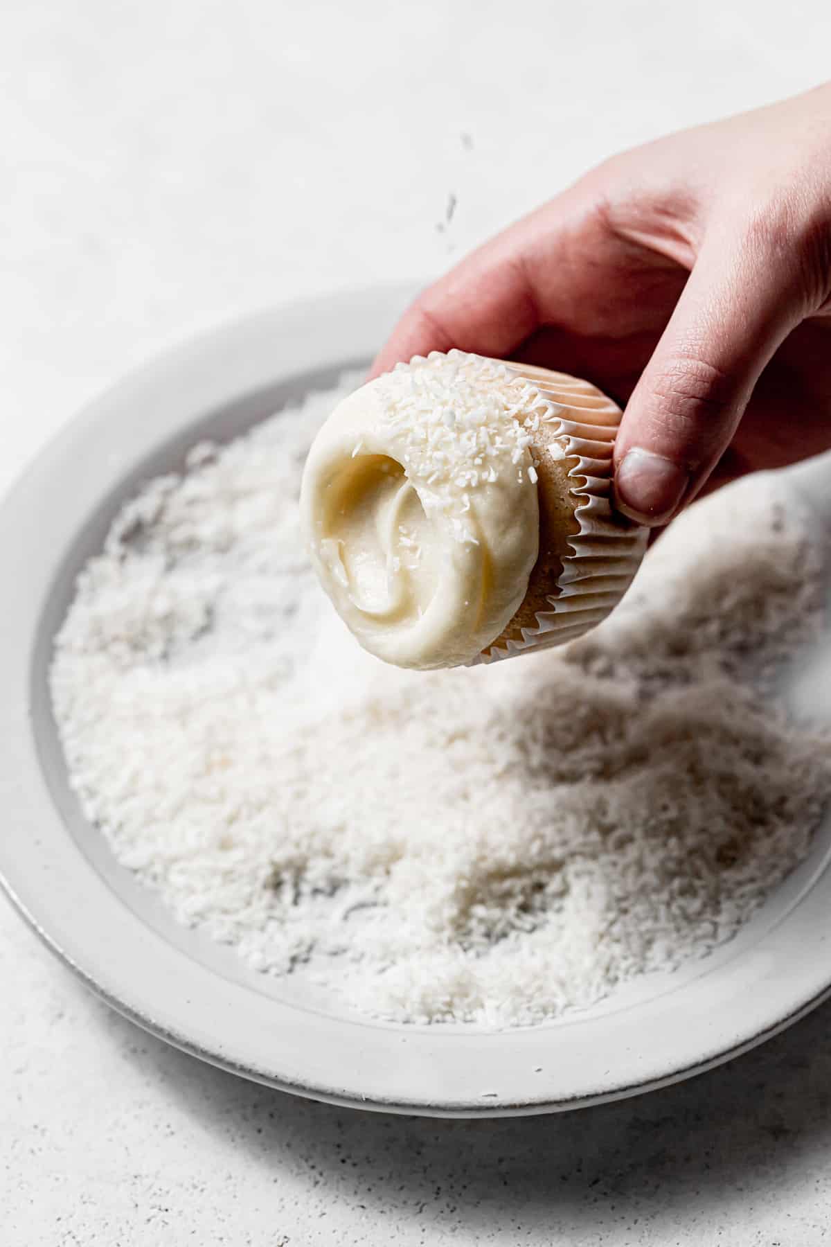 Coconut Cupcakes with Coconut Cream Cheese Frosting