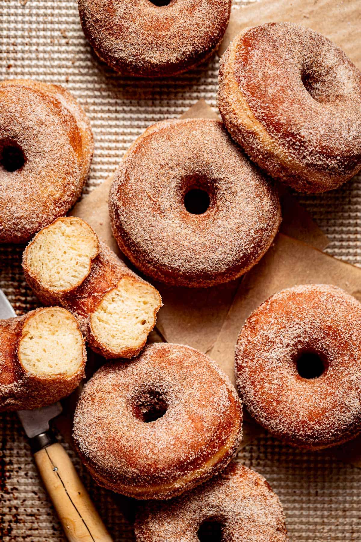 Cinnamon Sugar Brioche Donuts