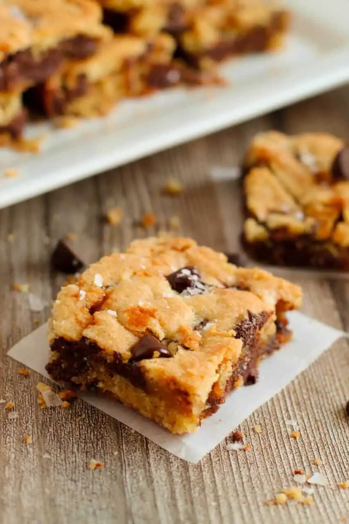 Chocolate Chip Salted Caramel Cookie Bars