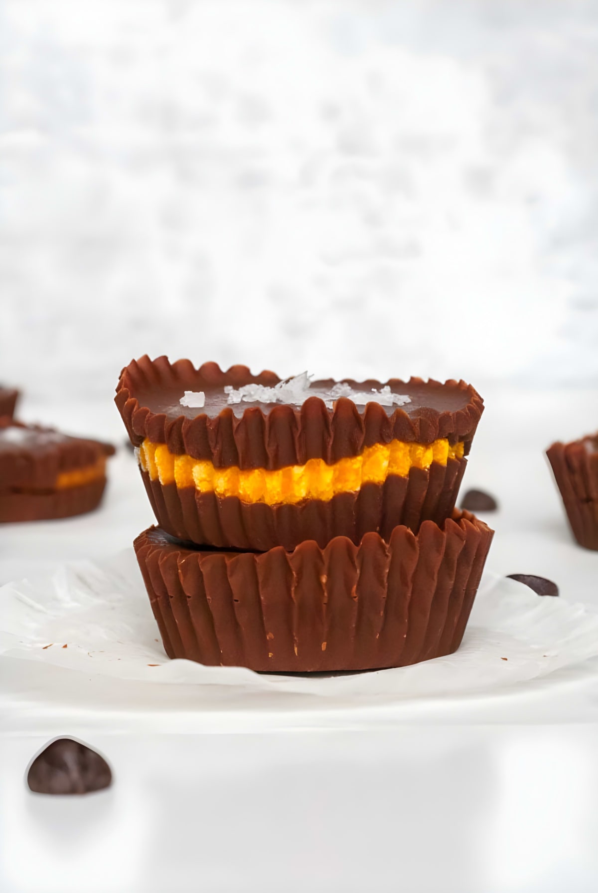 Paleo Chocolate Covered Pumpkin Cups