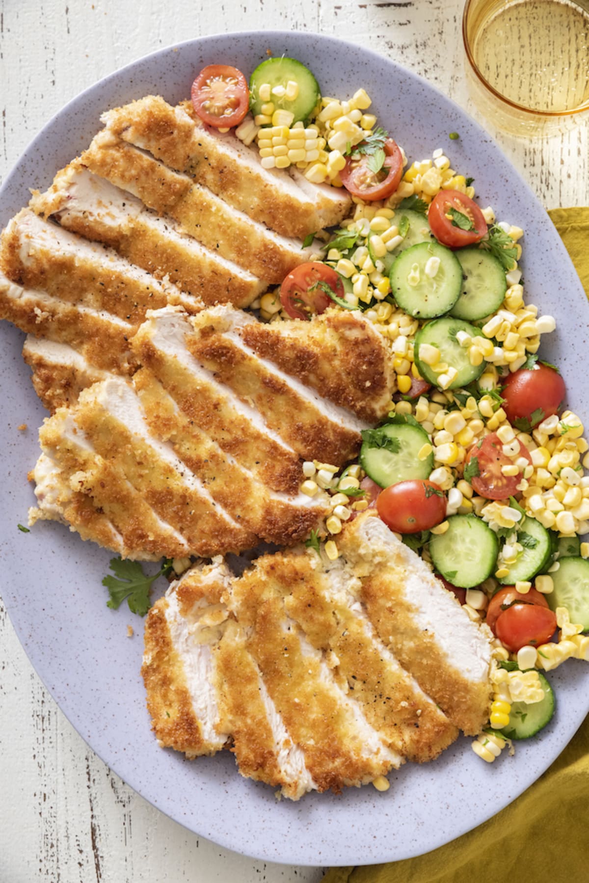 Chicken Paillard with Summer Salad