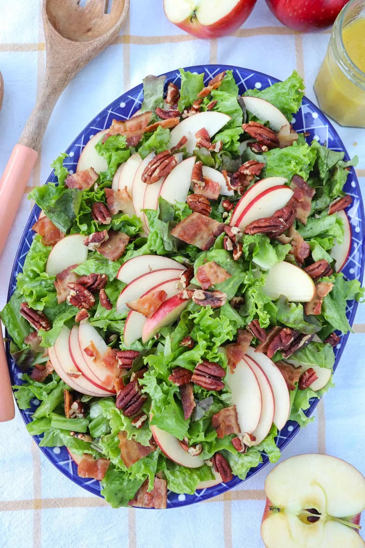 Simple Fall Salad with Apples and Bacon