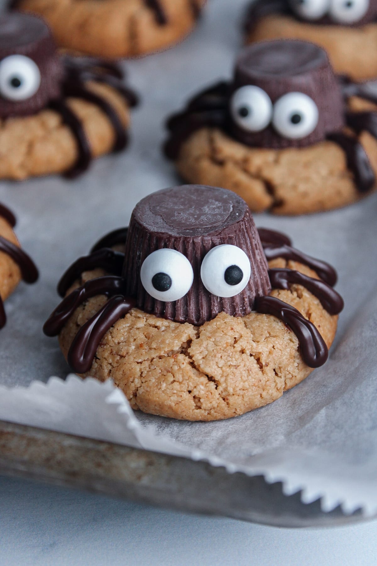 Peanut Butter Spider Cookies (Vegan, Gluten Free)