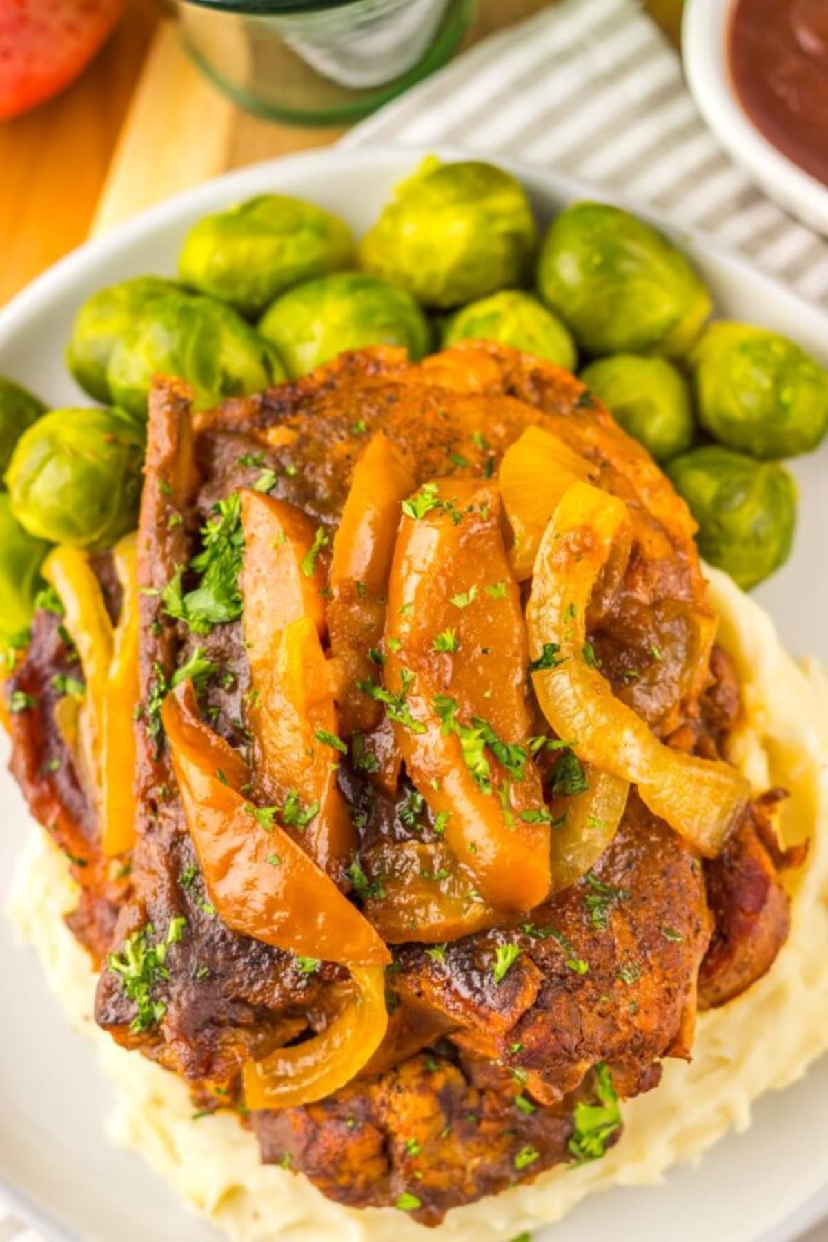 Slow Cooker Apple Butter Pork Chops