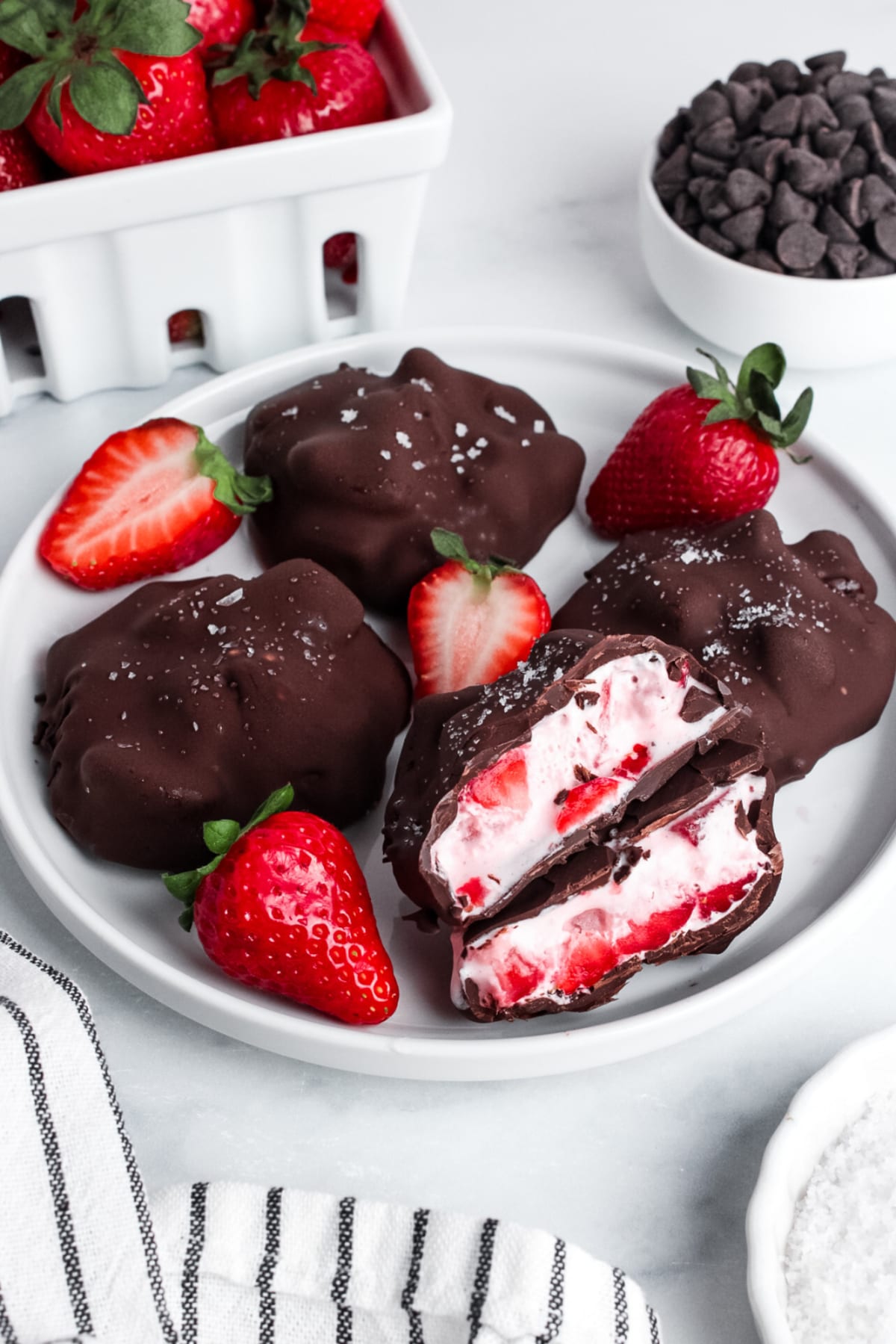 Vegan Chocolate Strawberry Yogurt Clusters