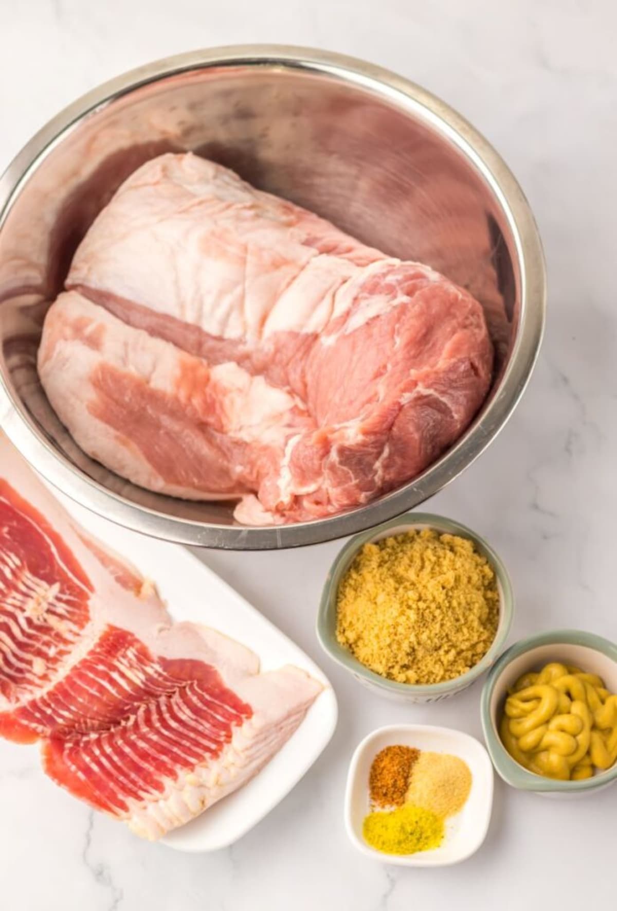 Slow Cooker Bacon Wrapped Pork Loin