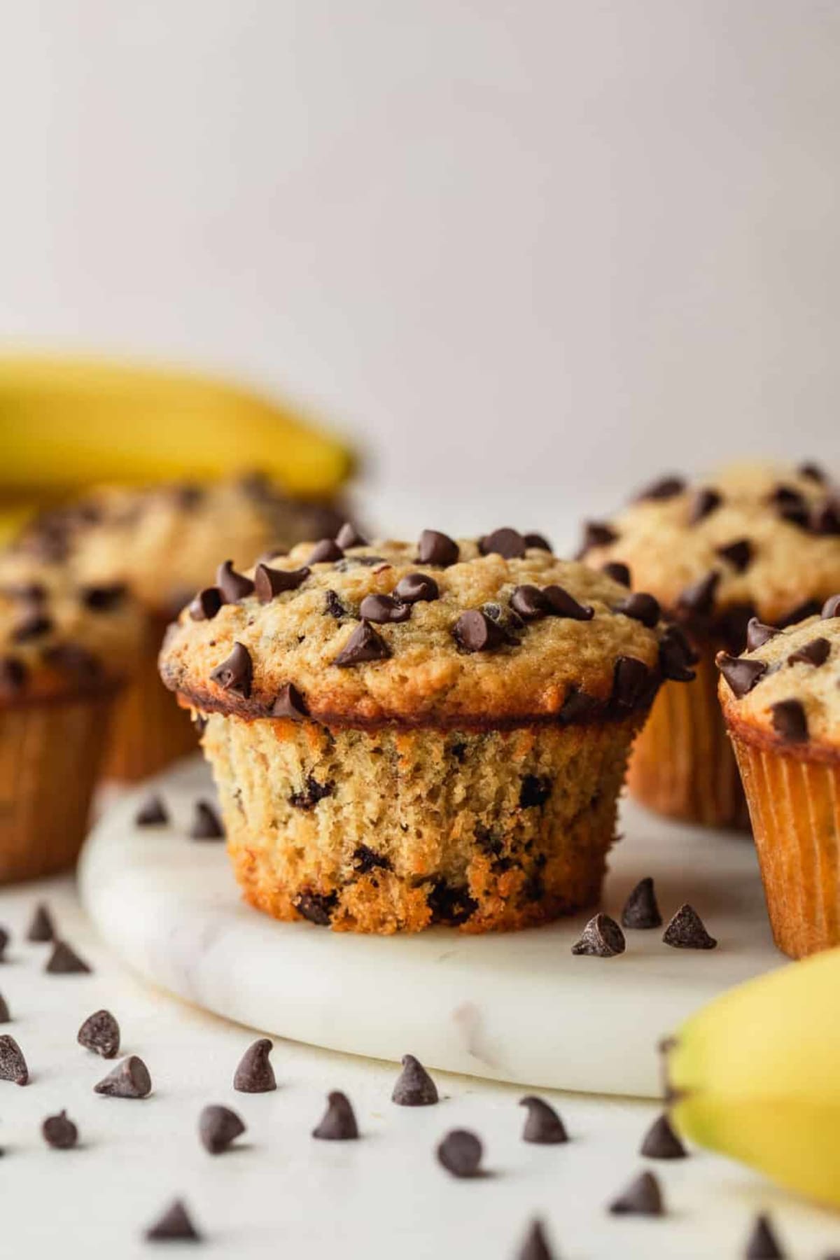 Easy Small Batch Chocolate Chip Banana Muffins
