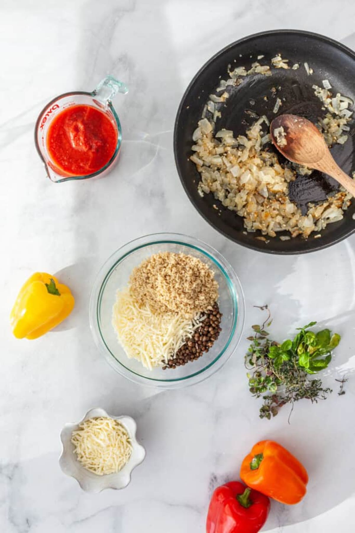 Lentil Stuffed Peppers