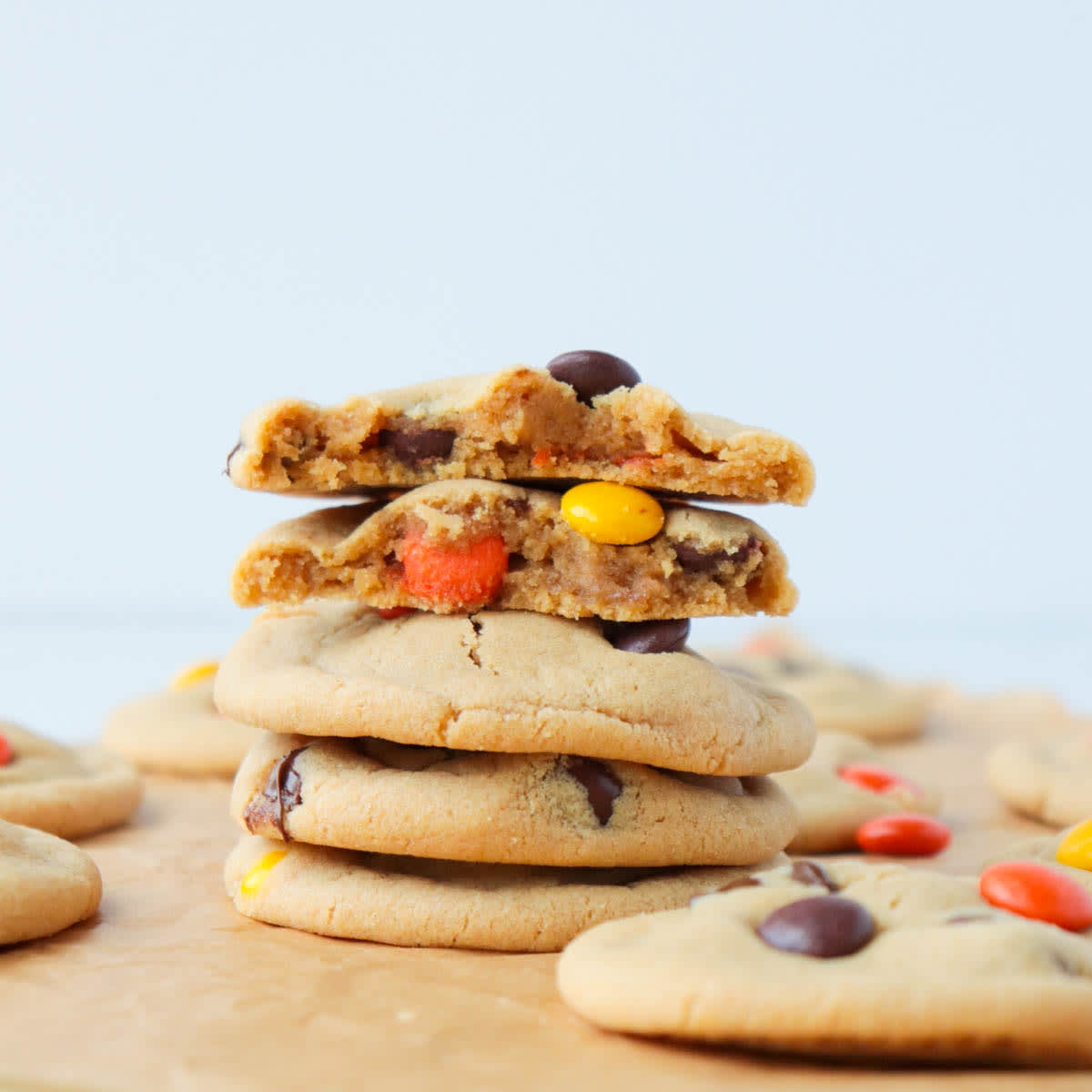 Reese's Pieces Peanut Butter Cookies