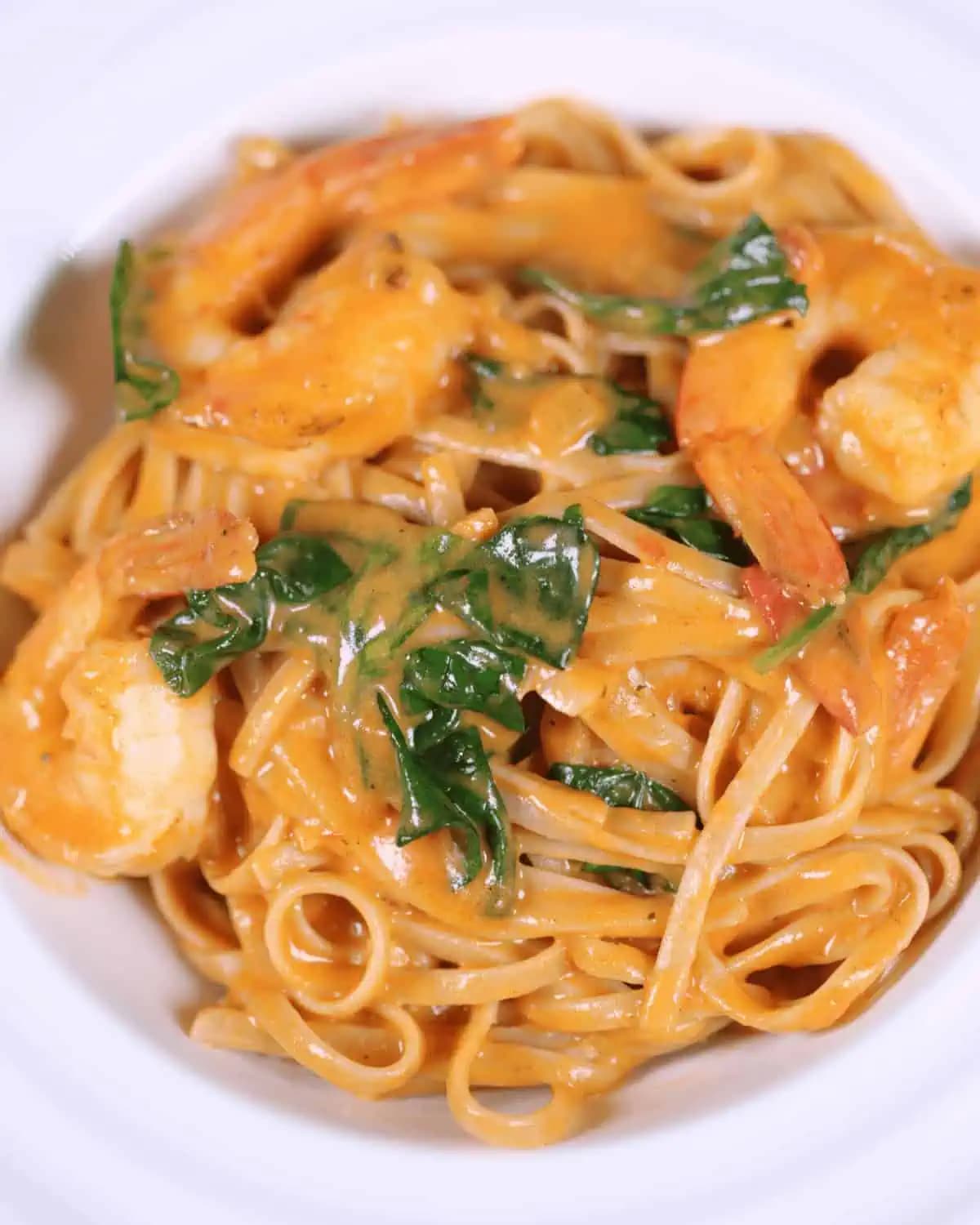 Creamy Tuscan Shrimp Pasta