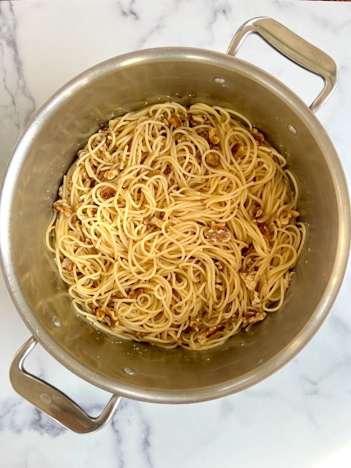Lemon Spaghetti with Toasted Walnuts