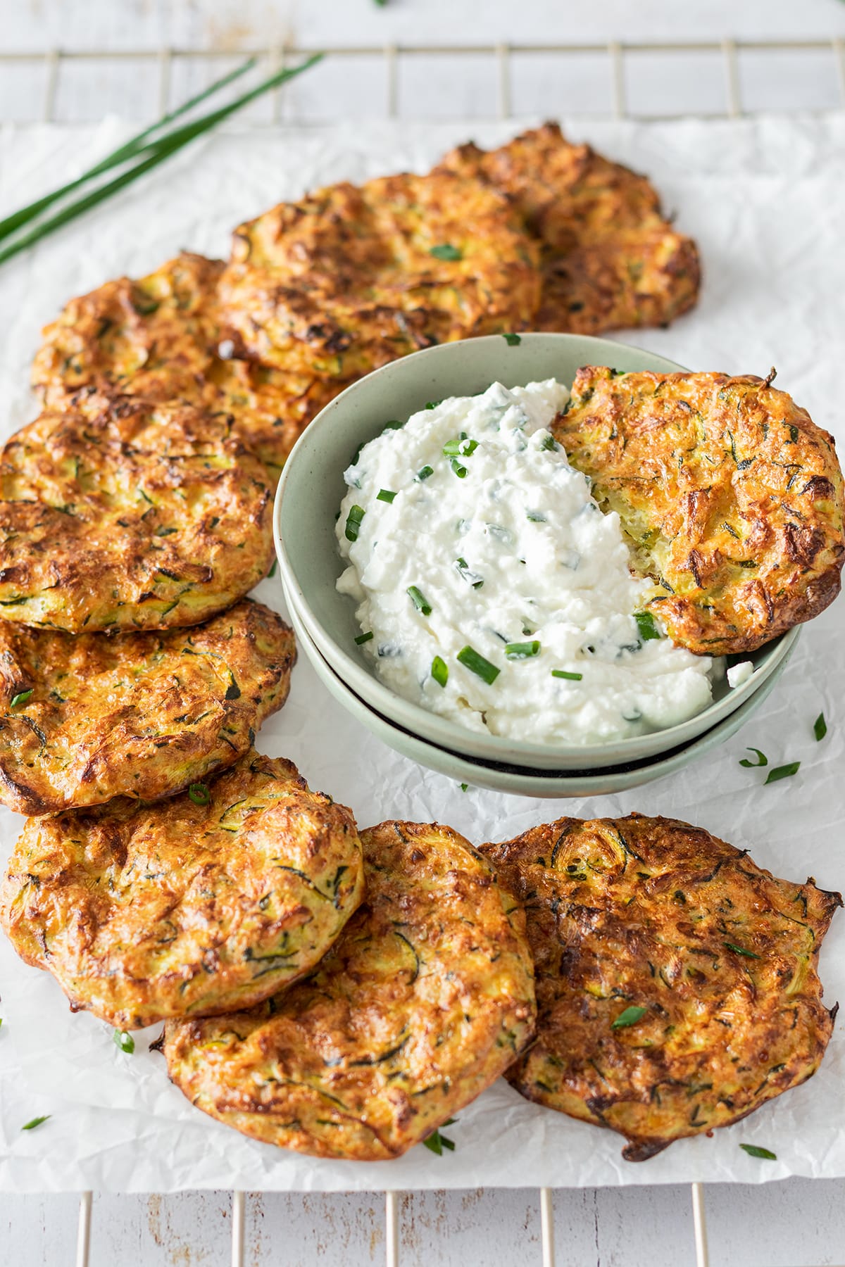 Baked Zucchini Fritters