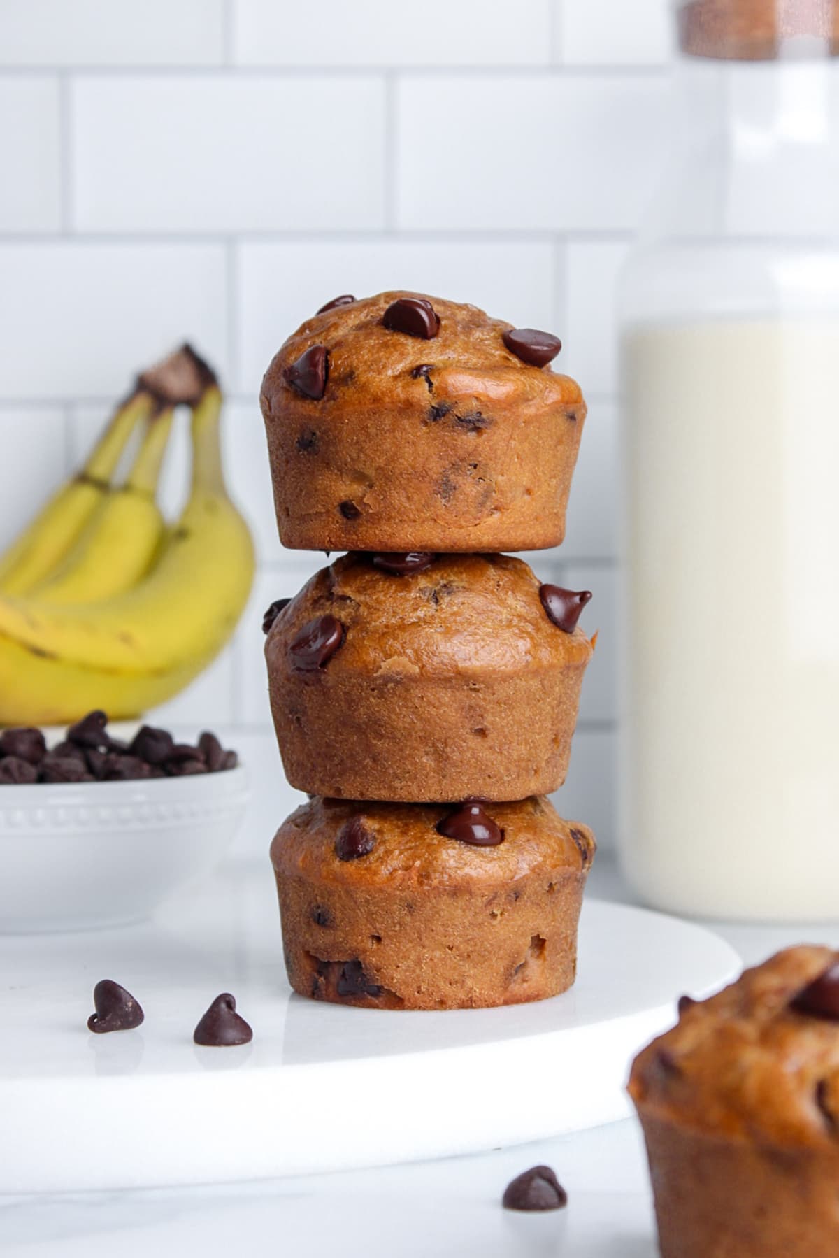 Vegan Banana Chocolate Chip Muffins