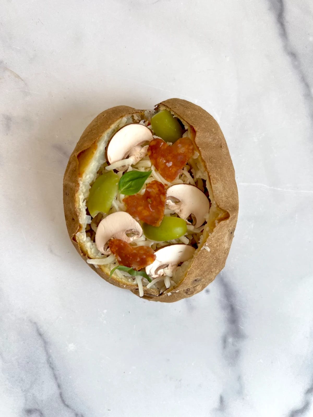 Pizza Stuffed Potatoes