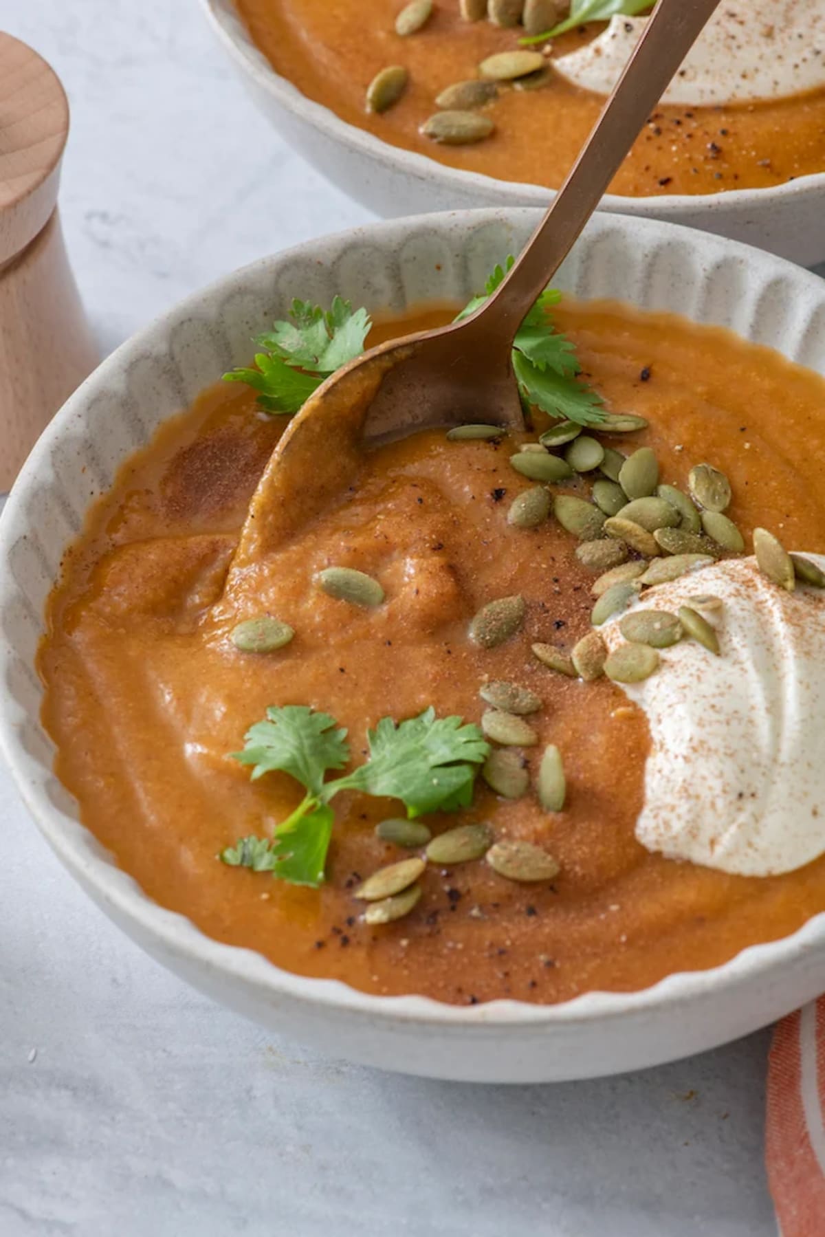 Spiced Carrot Cauliflower Soup