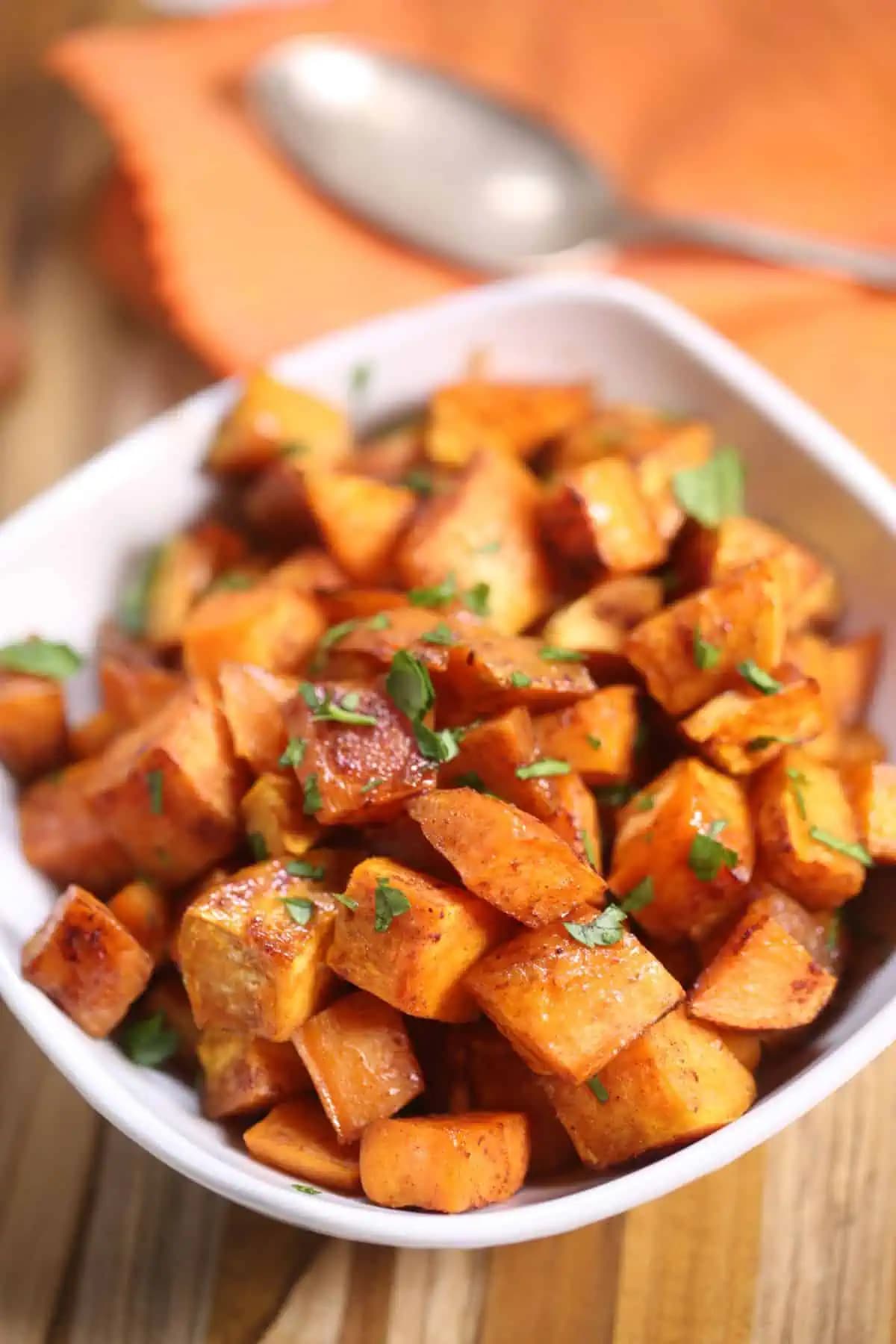 Roasted Brown Sugar Sweet Potatoes
