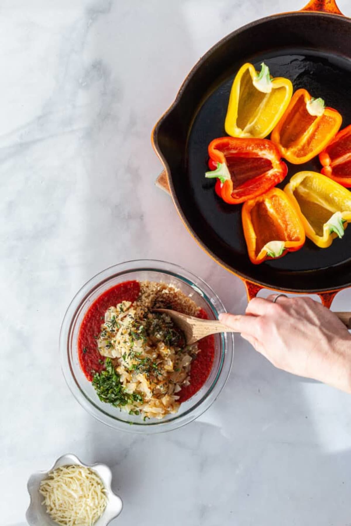 Lentil Stuffed Peppers