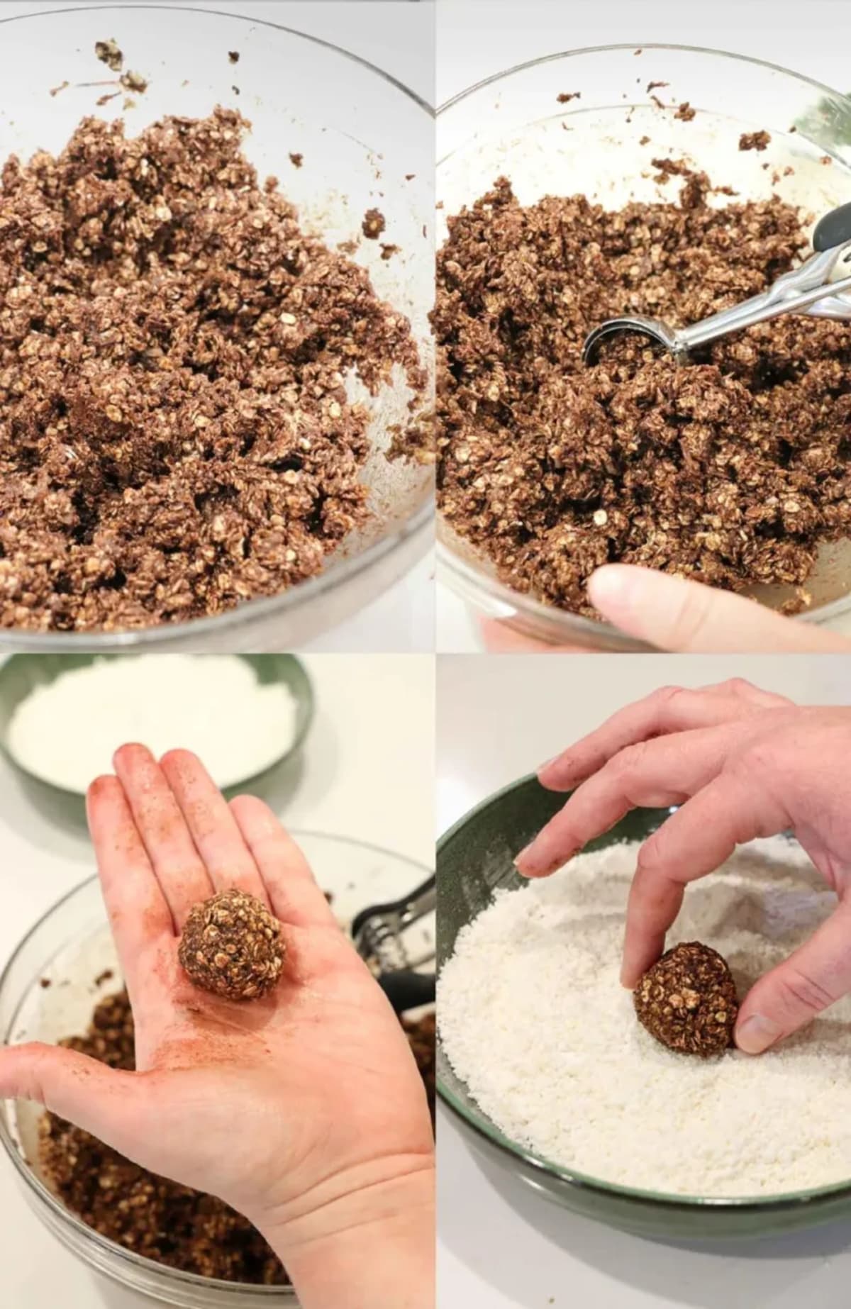 No Bake Cookies with Chocolate, Coconut, and Oats