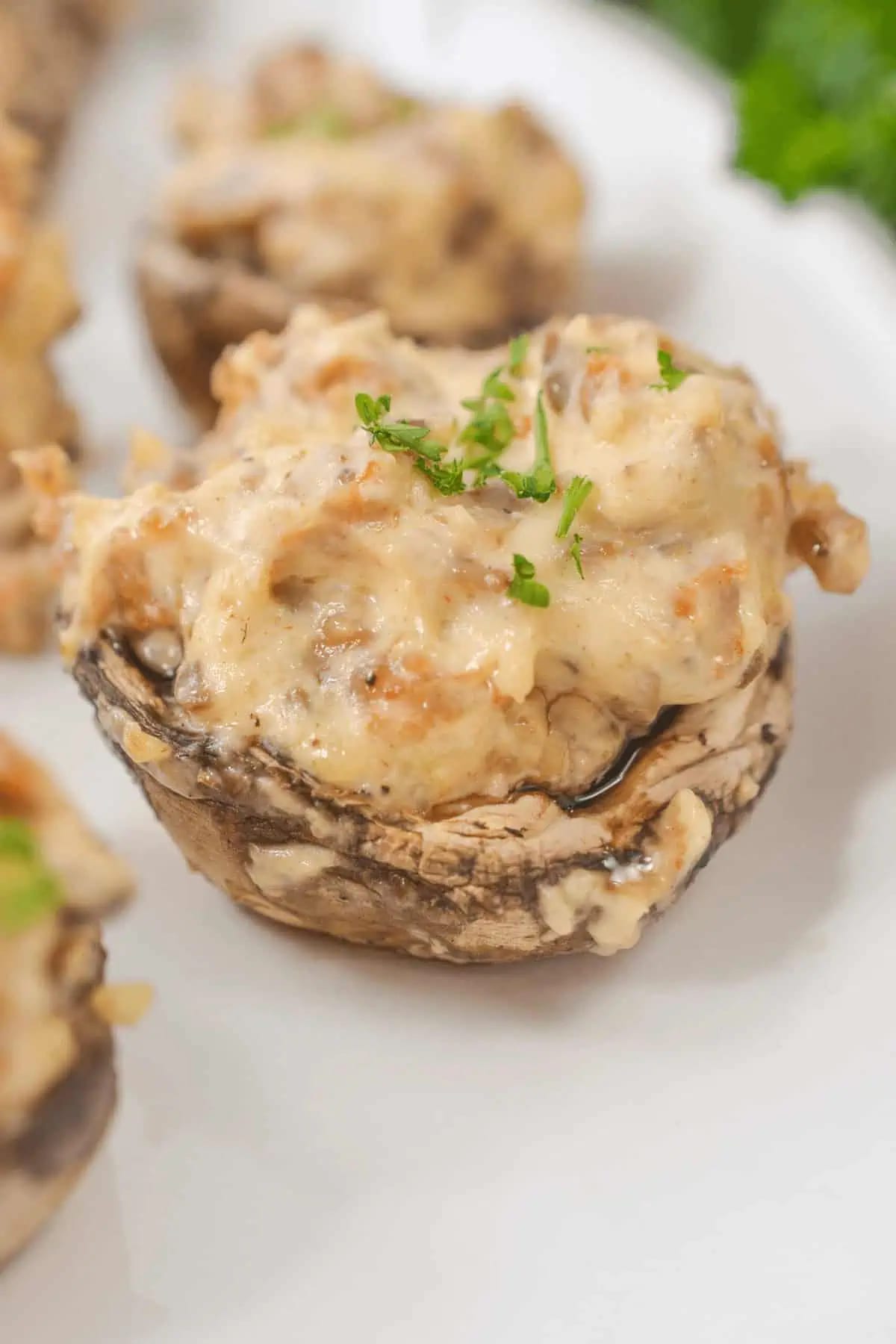Sausage Cream Cheese Filled Mushrooms