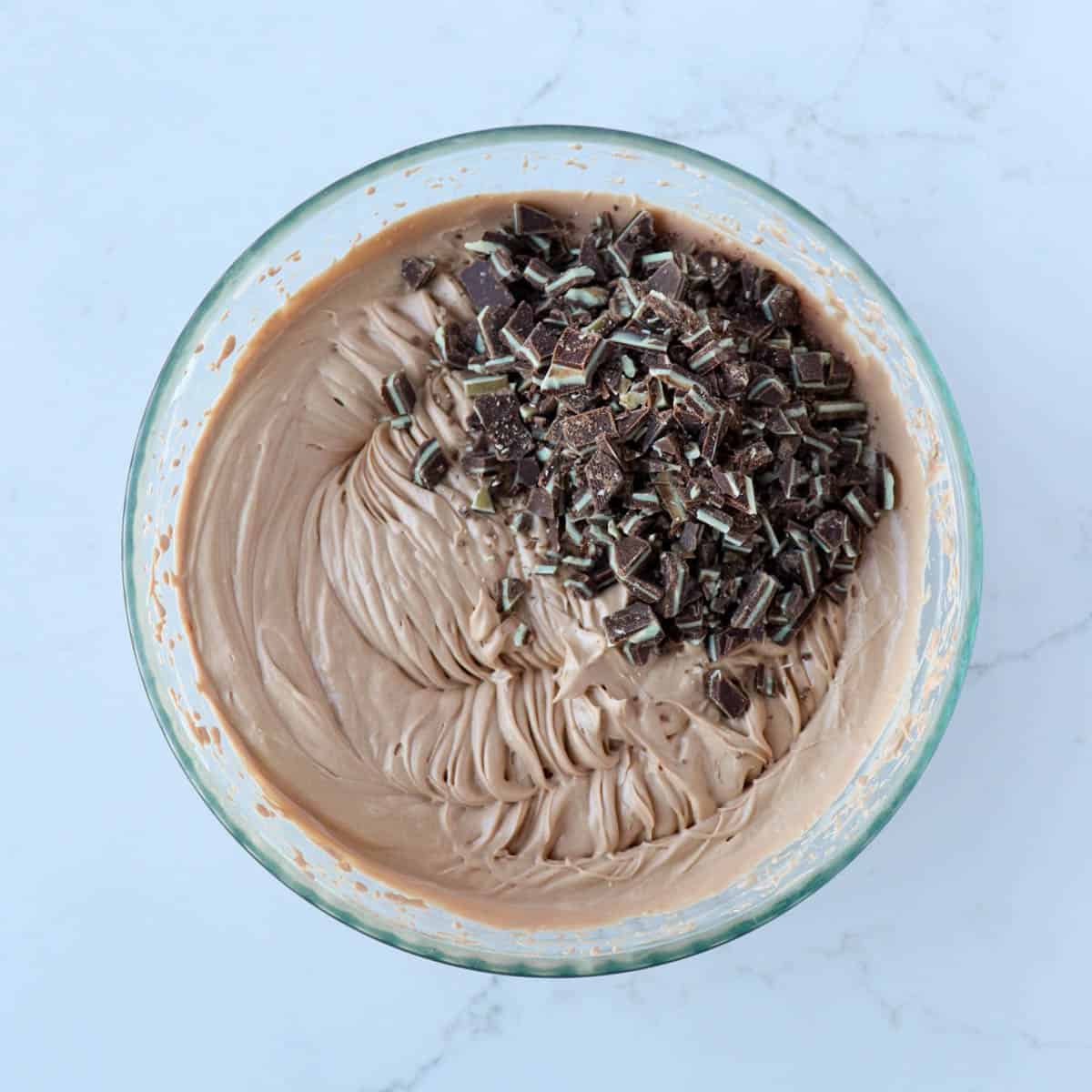 Andes Chocolate Mint Cheesecake (no-bake)