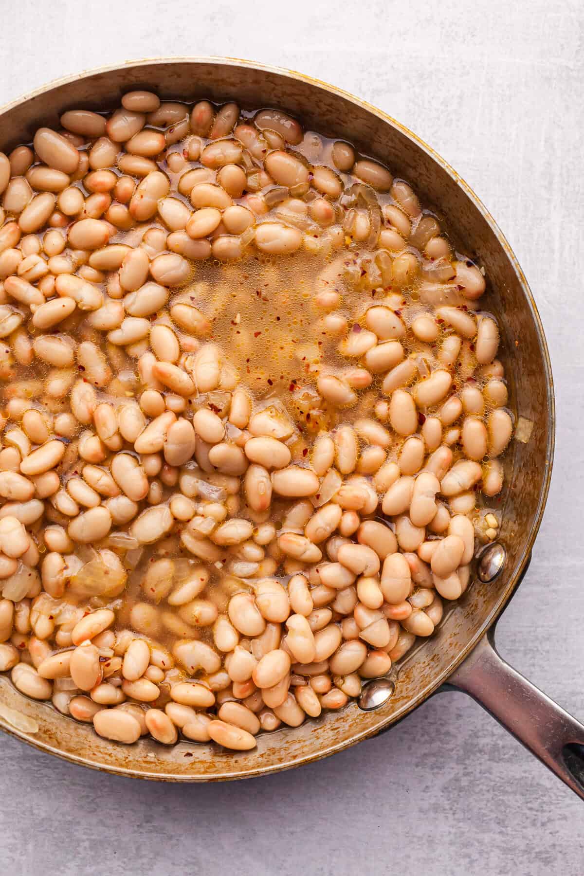 Sautéed White Beans with Parmesan and Lemon